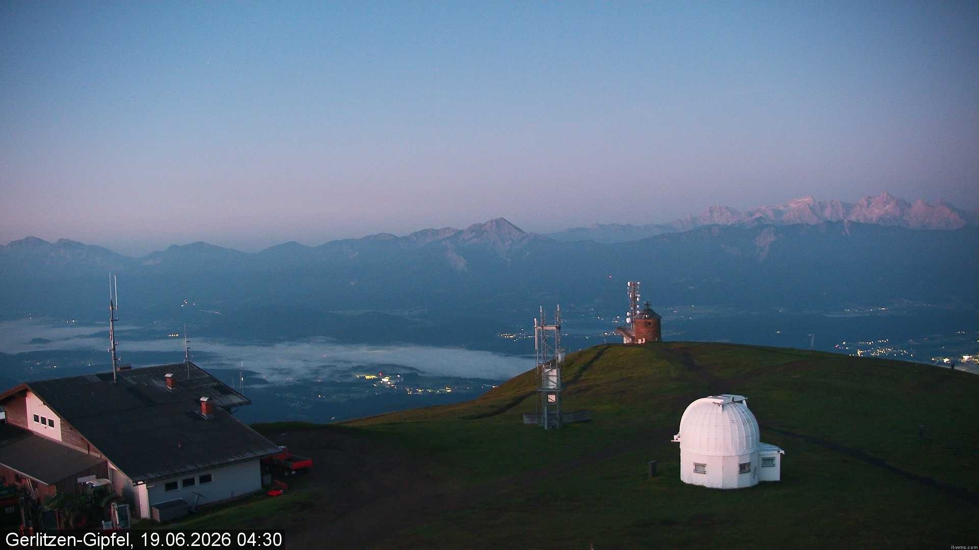 Archiv Foto Webcam Gipfel der Gerlitzen (Kärnten)