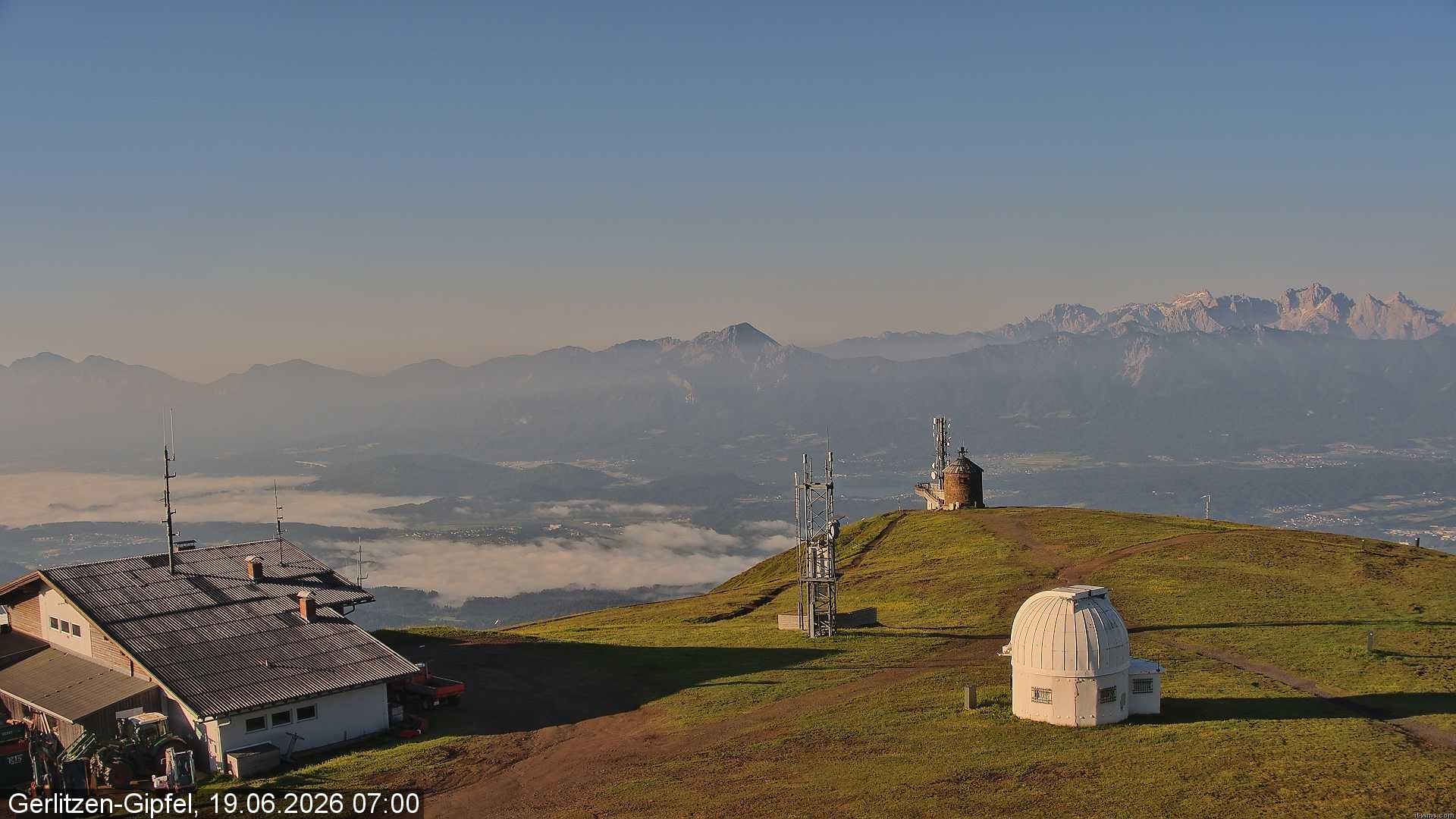 Archiv Foto Webcam Gipfel der Gerlitzen (Kärnten)