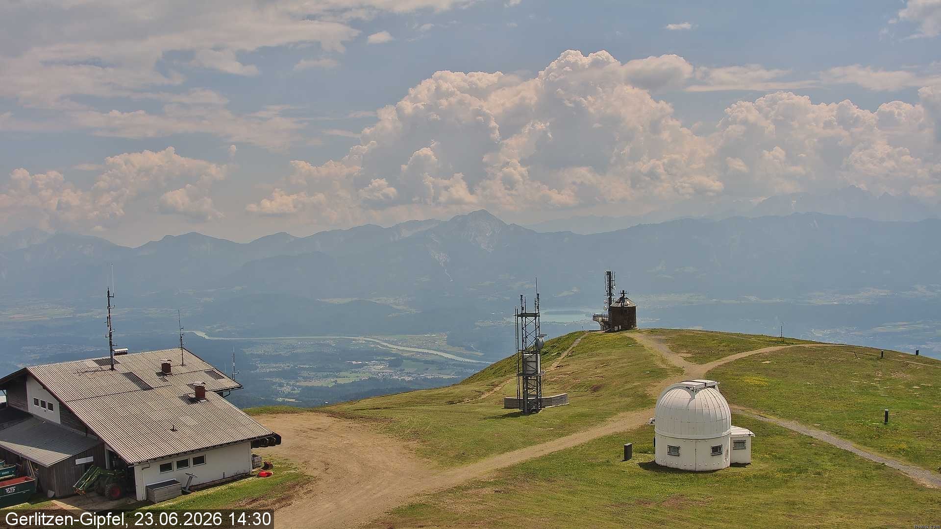 Archiv Foto Webcam Gipfel der Gerlitzen (Kärnten)