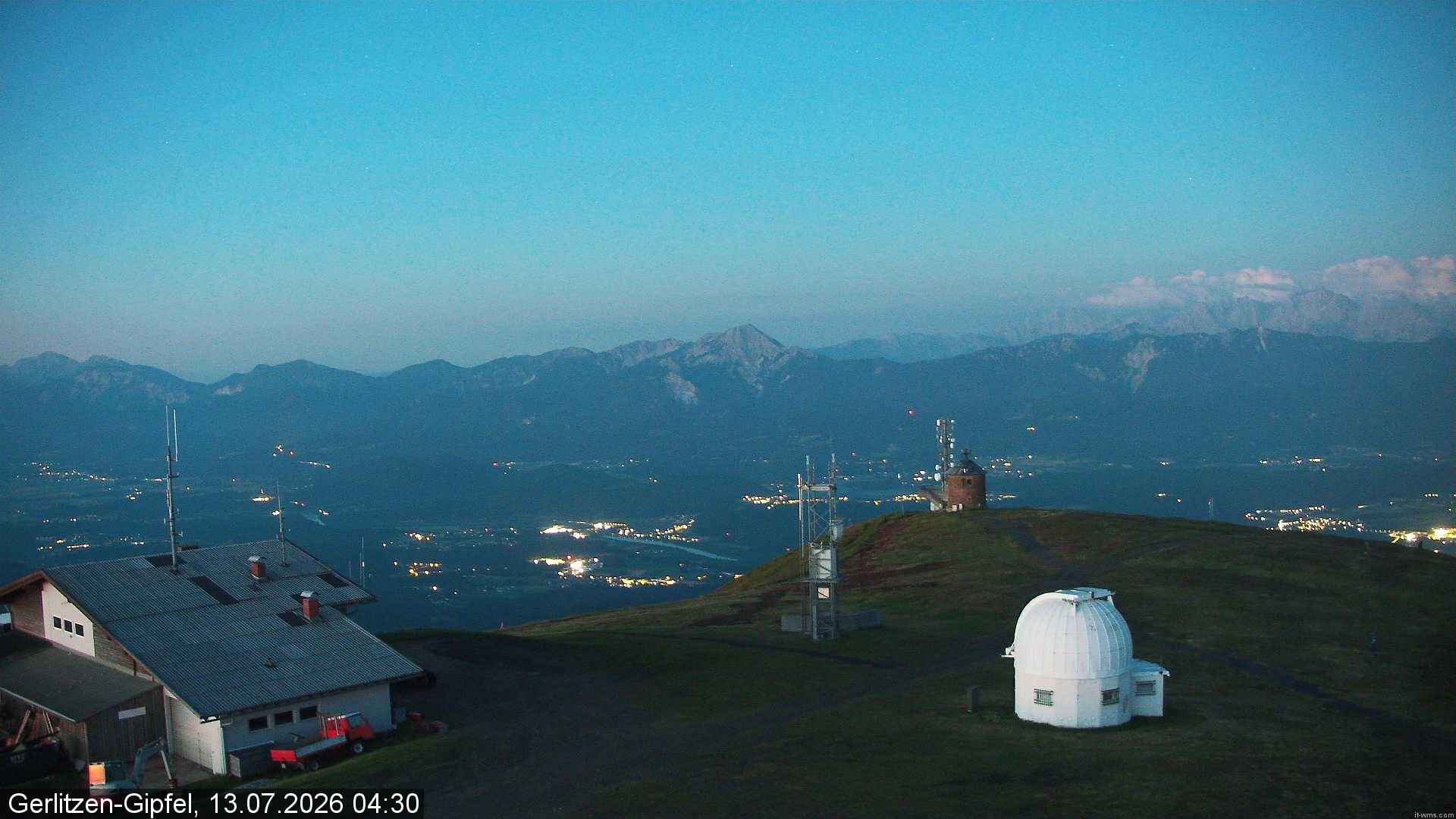 Archiv Foto Webcam Gipfel der Gerlitzen (Kärnten)