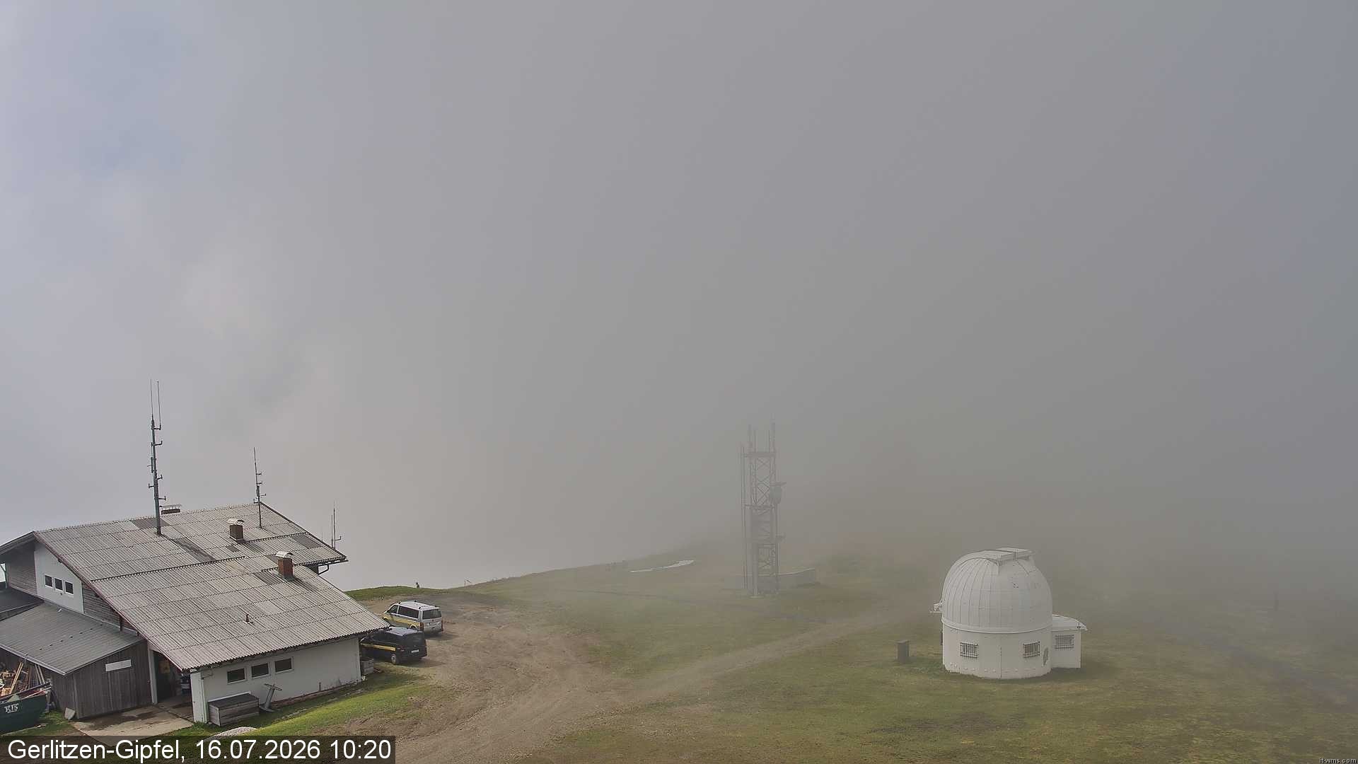 Archiv Foto Webcam Gipfel der Gerlitzen (Kärnten)