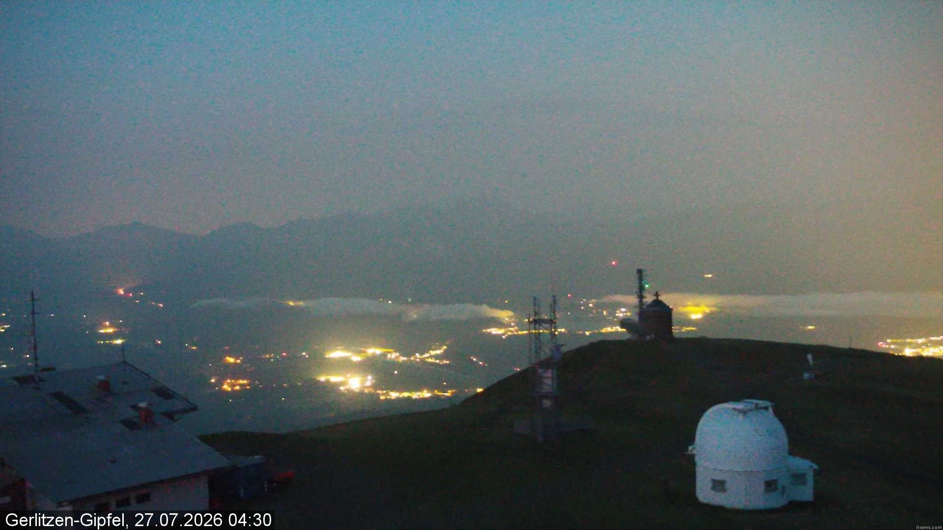 Archiv Foto Webcam Gipfel der Gerlitzen (Kärnten)