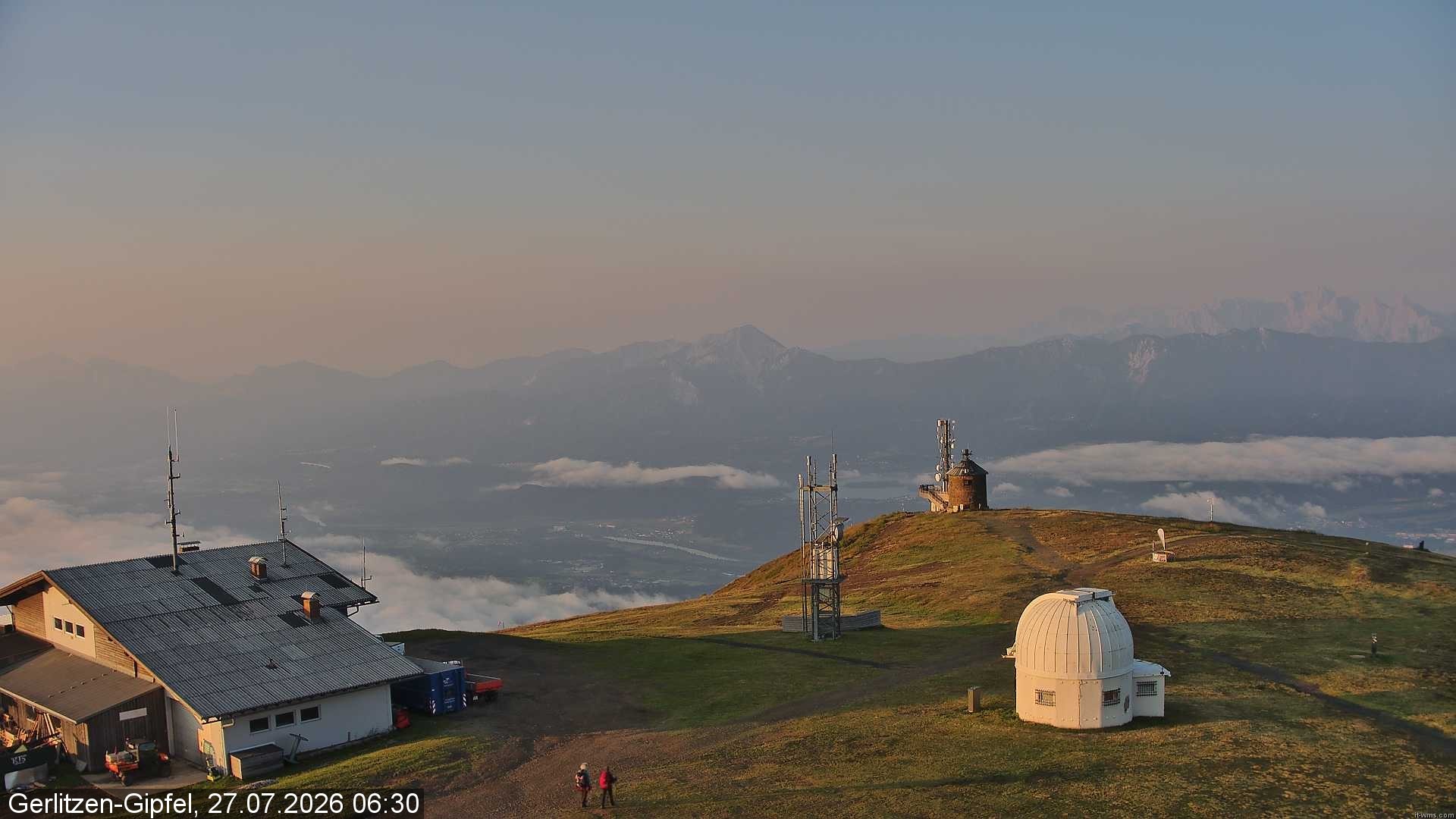Archiv Foto Webcam Gipfel der Gerlitzen (Kärnten)