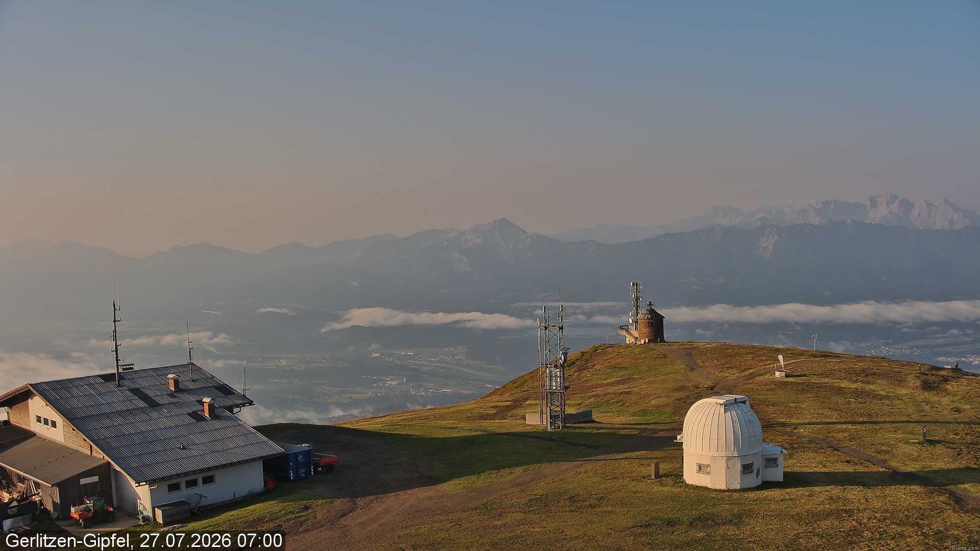 Archiv Foto Webcam Gipfel der Gerlitzen (Kärnten)