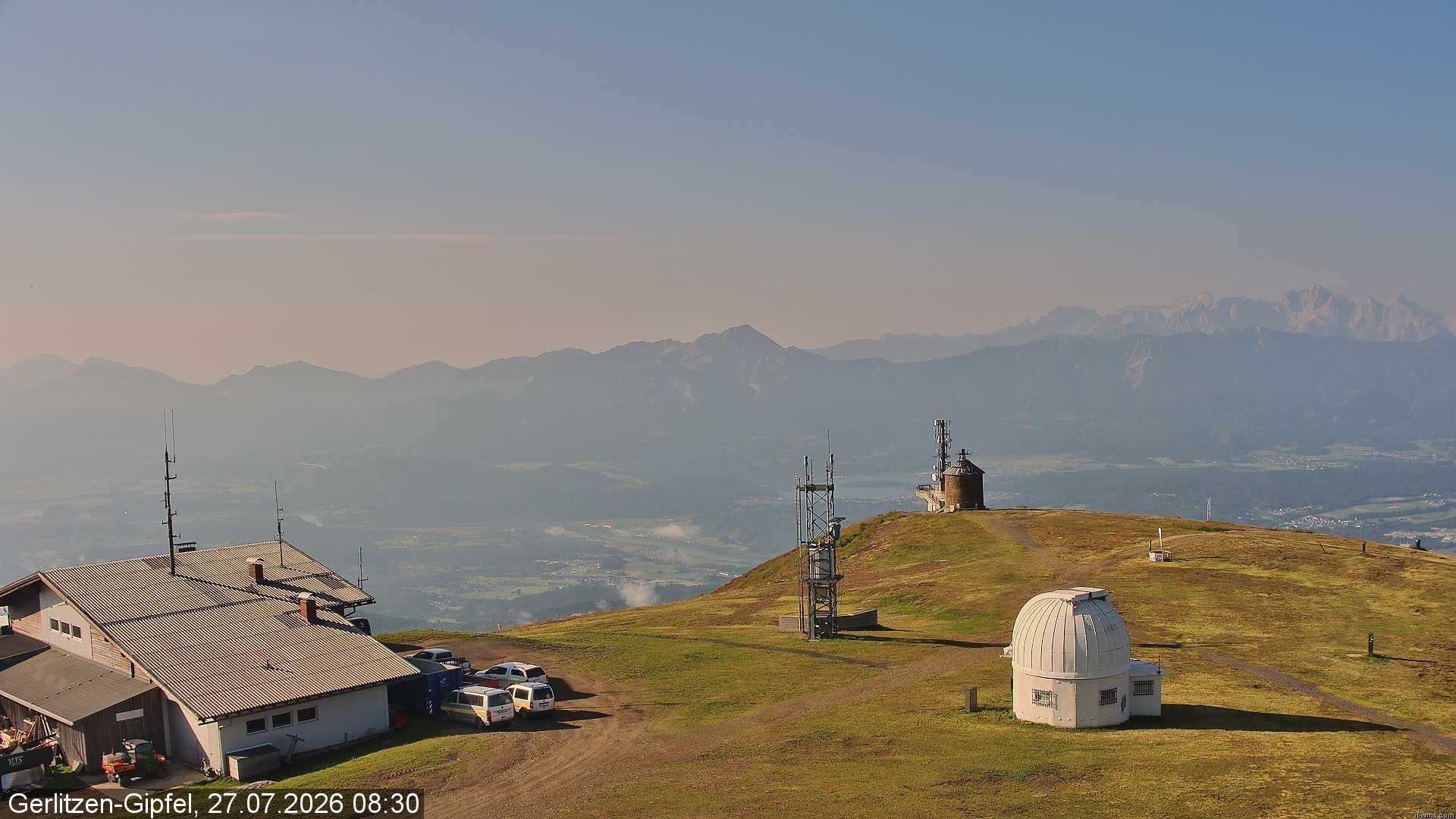Archiv Foto Webcam Gipfel der Gerlitzen (Kärnten)