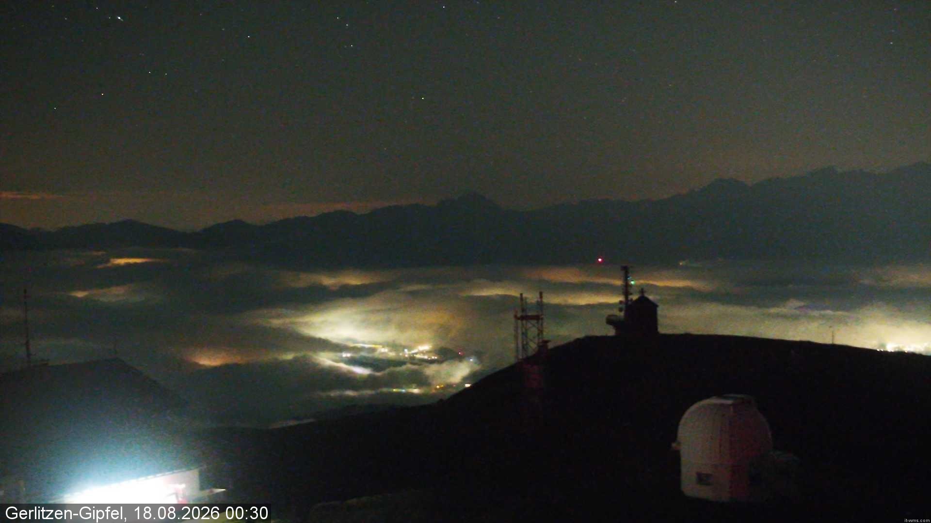 Archiv Foto Webcam Gipfel der Gerlitzen (Kärnten)