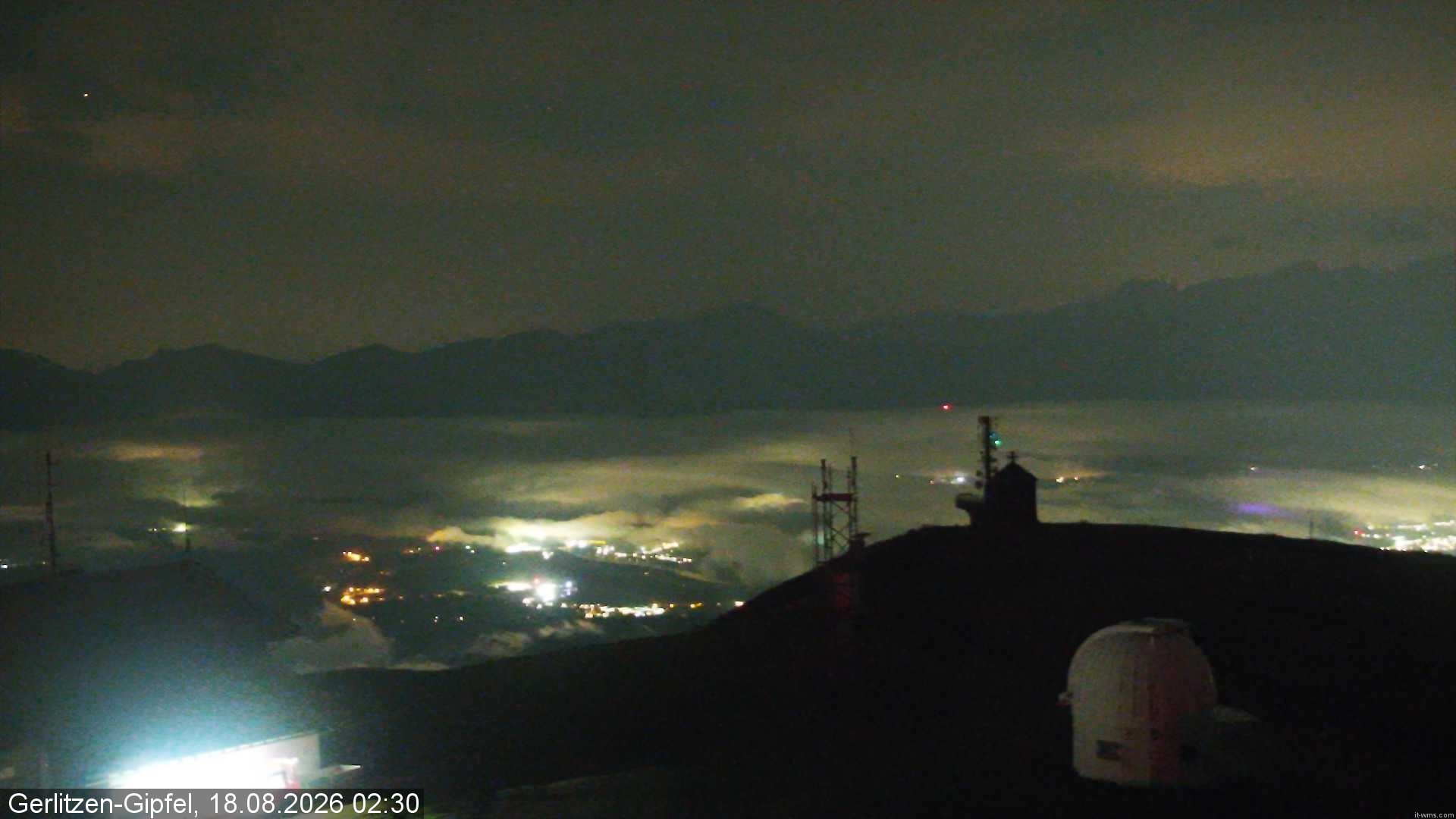 Archiv Foto Webcam Gipfel der Gerlitzen (Kärnten)