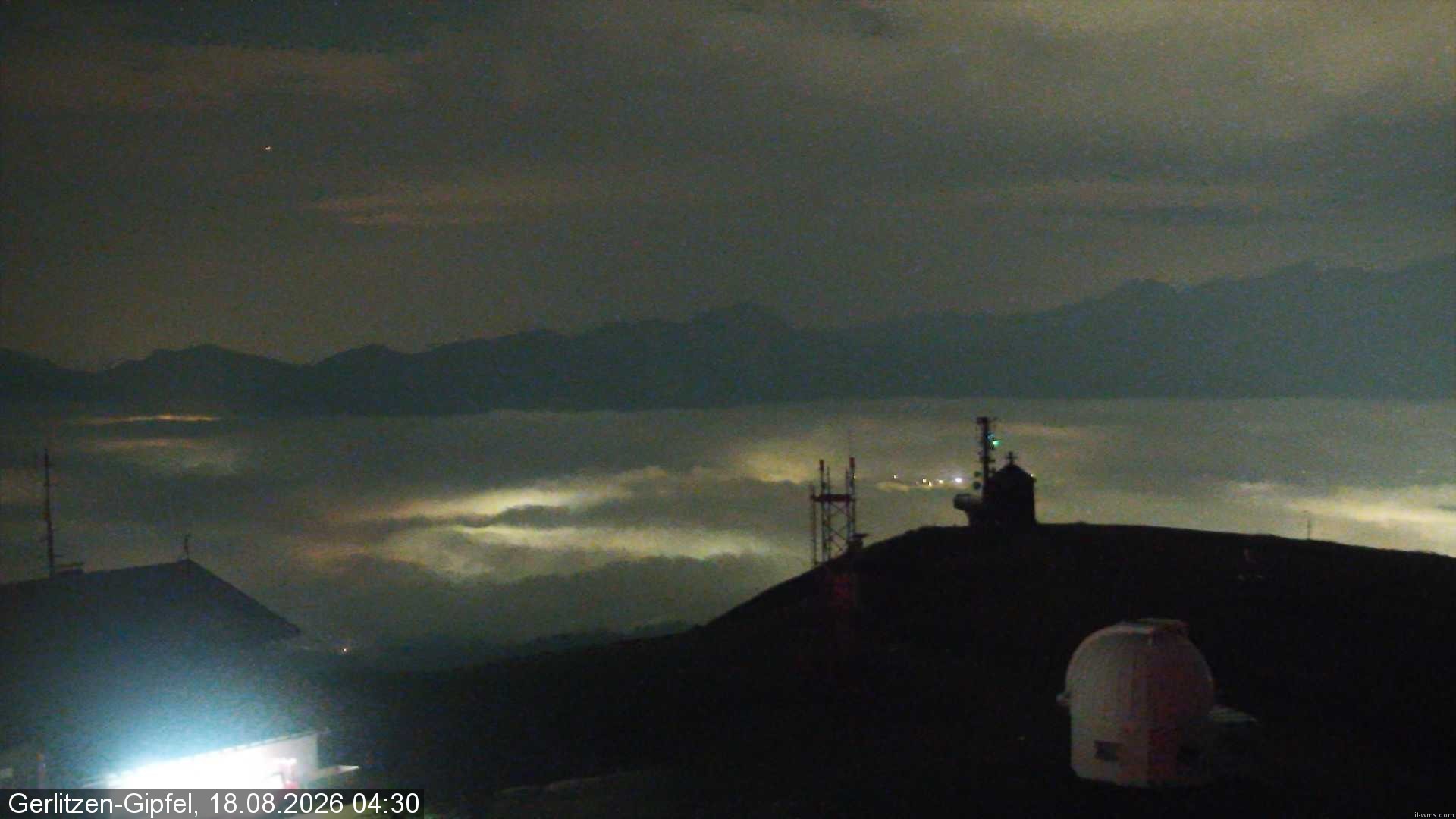 Archiv Foto Webcam Gipfel der Gerlitzen (Kärnten)