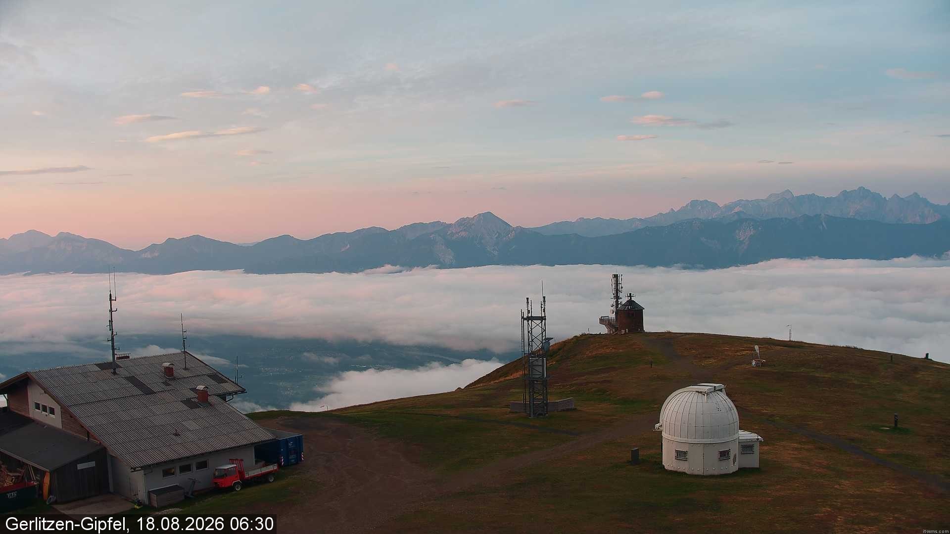 Archiv Foto Webcam Gipfel der Gerlitzen (Kärnten)