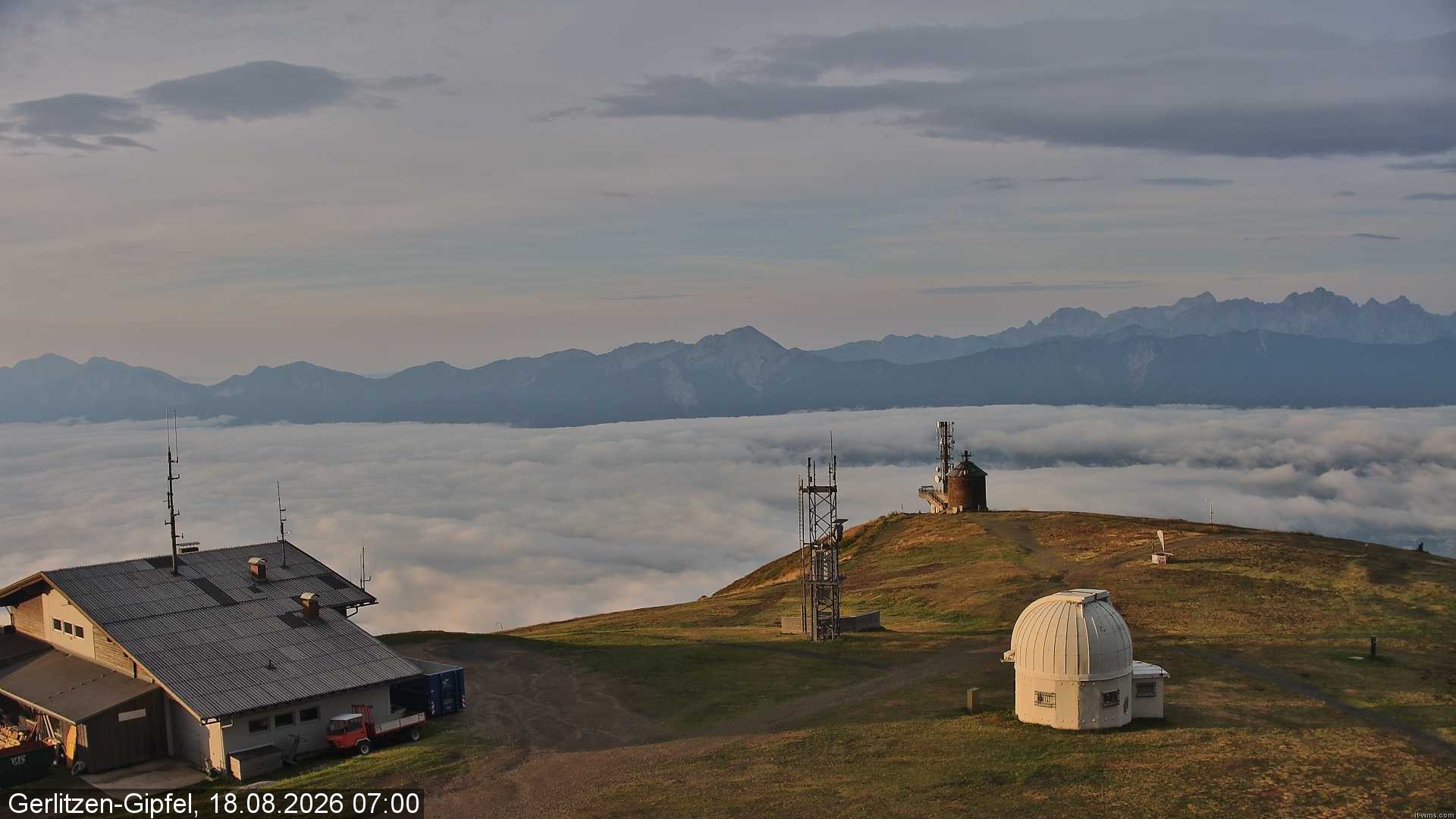 Archiv Foto Webcam Gipfel der Gerlitzen (Kärnten)