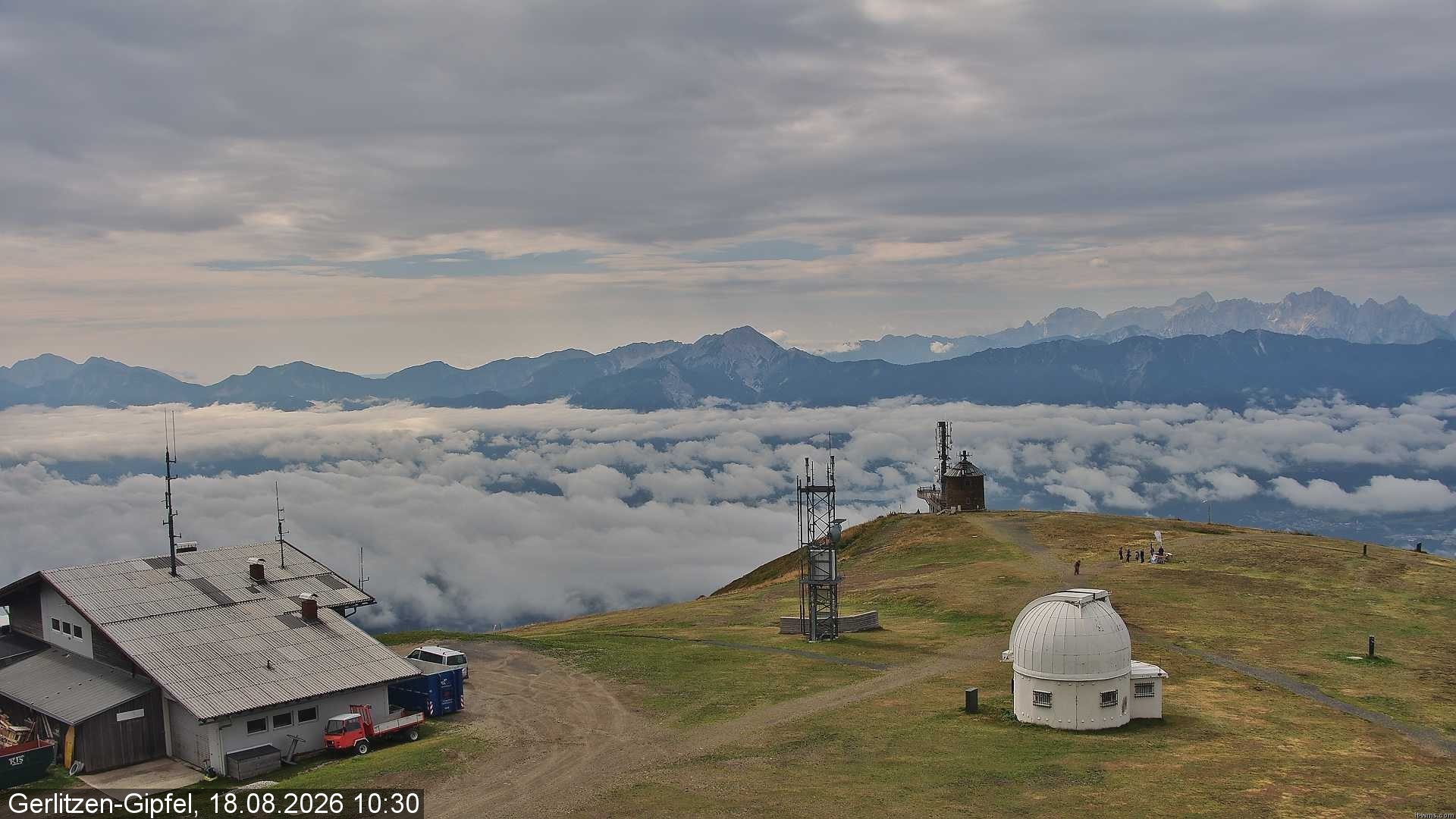 Archiv Foto Webcam Gipfel der Gerlitzen (Kärnten)