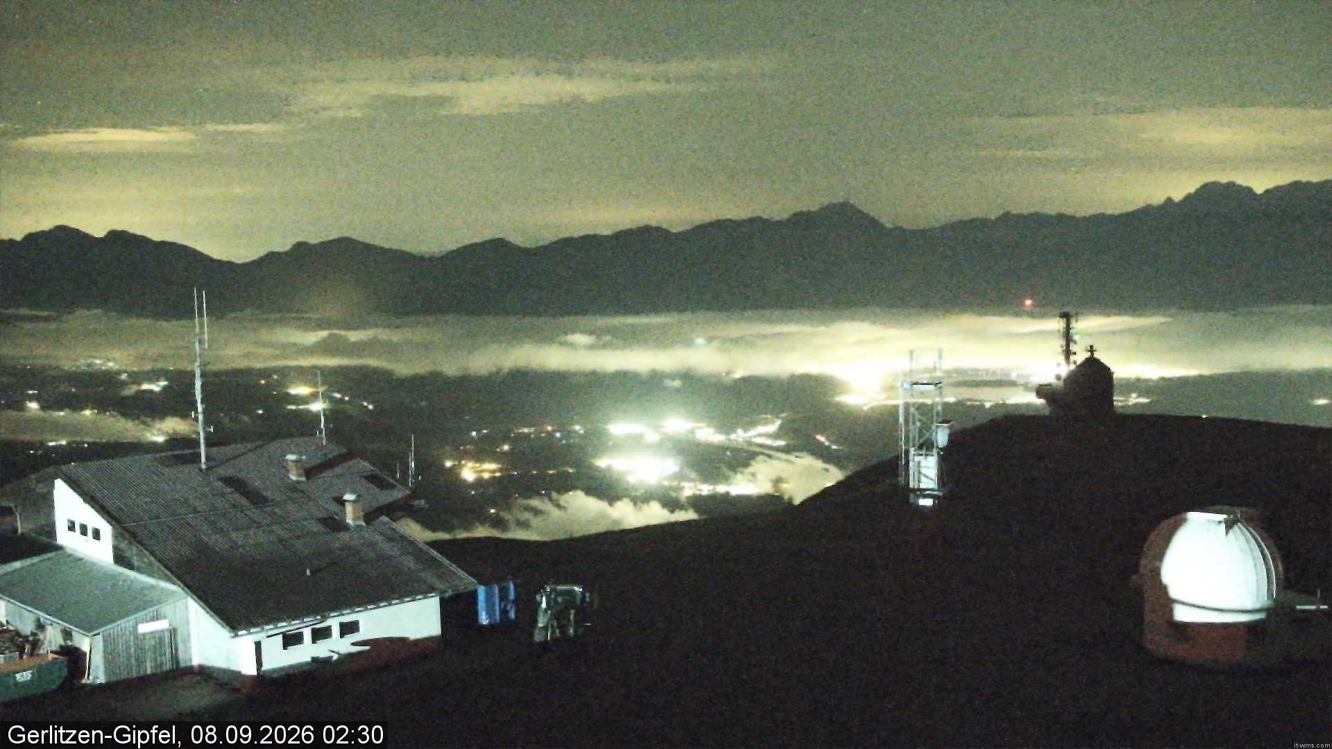 Archiv Foto Webcam Gipfel der Gerlitzen (Kärnten)