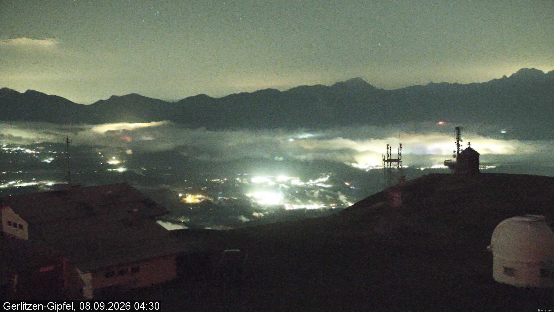 Archiv Foto Webcam Gipfel der Gerlitzen (Kärnten)