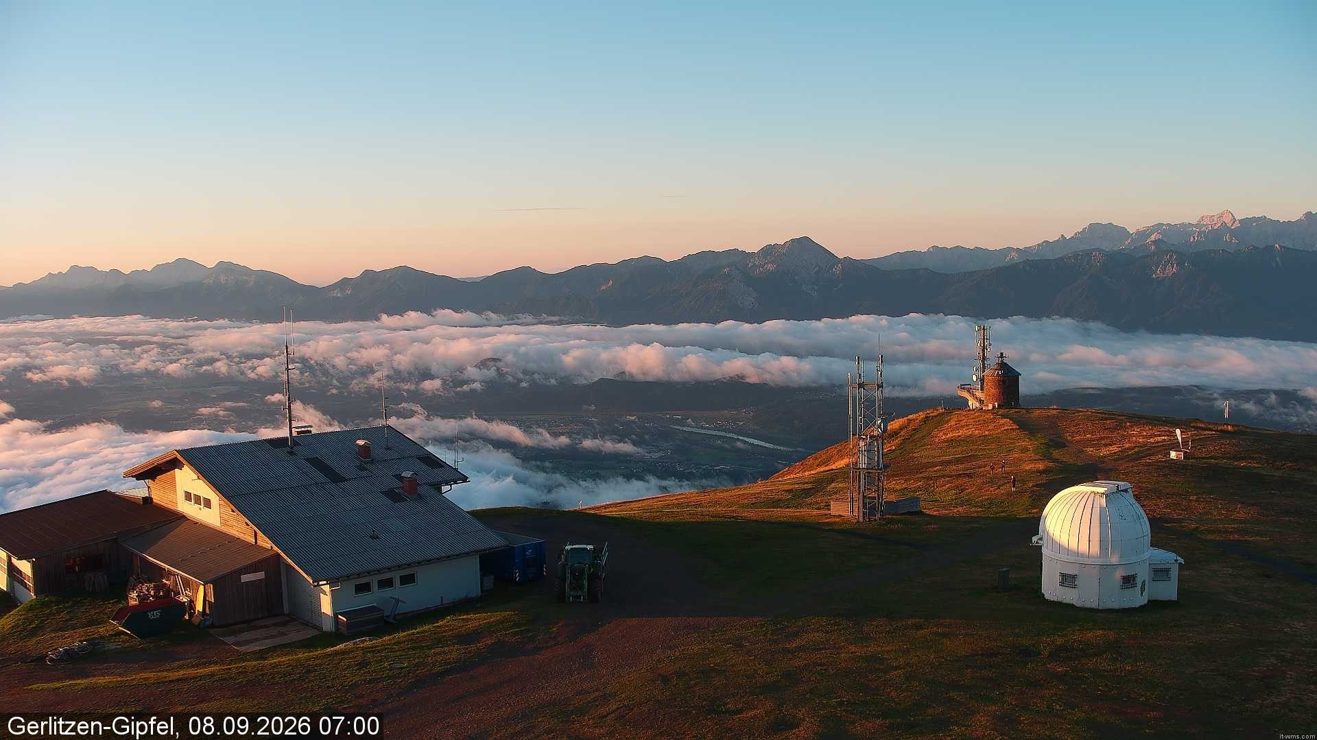 Archiv Foto Webcam Gipfel der Gerlitzen (Kärnten)