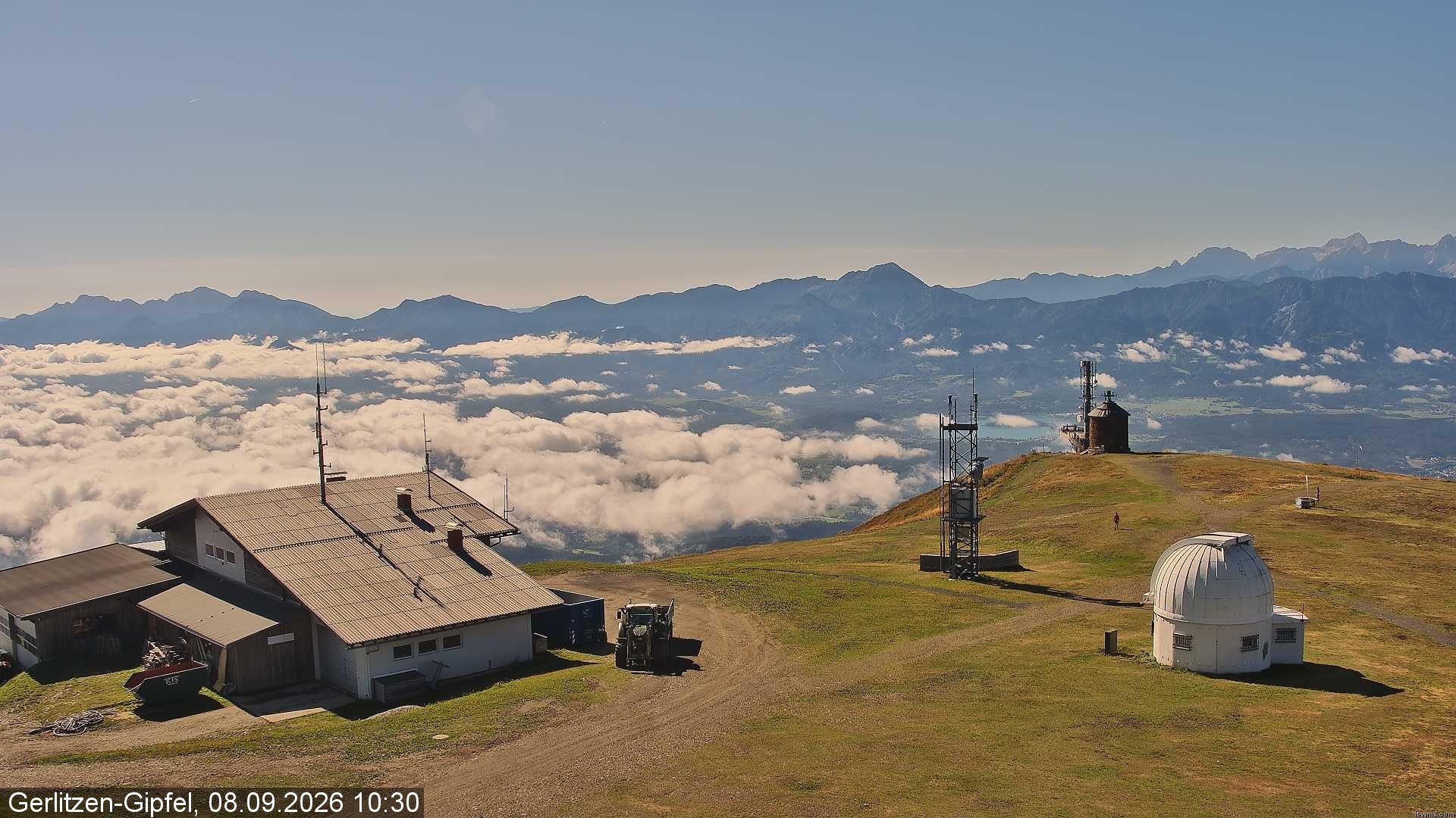 Archiv Foto Webcam Gipfel der Gerlitzen (Kärnten)