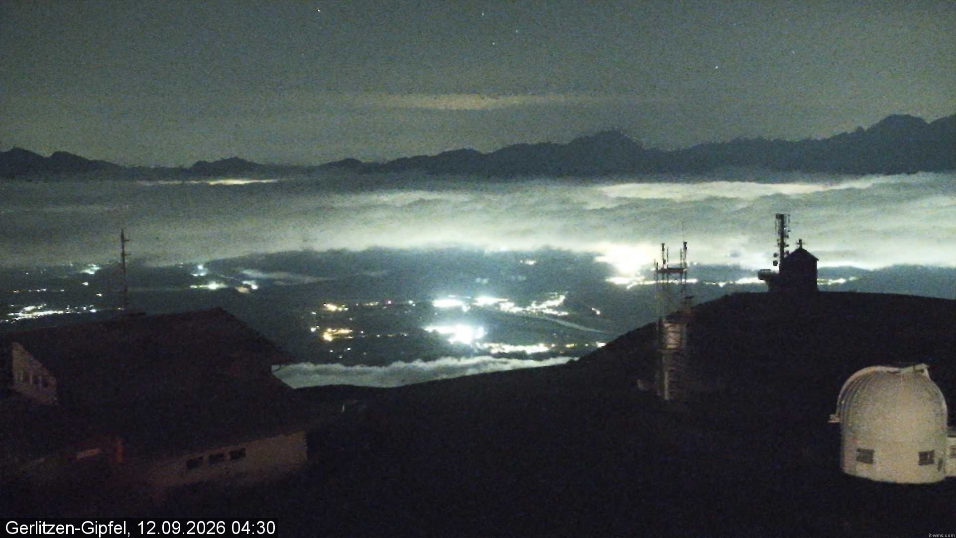 Archiv Foto Webcam Gipfel der Gerlitzen (Kärnten)