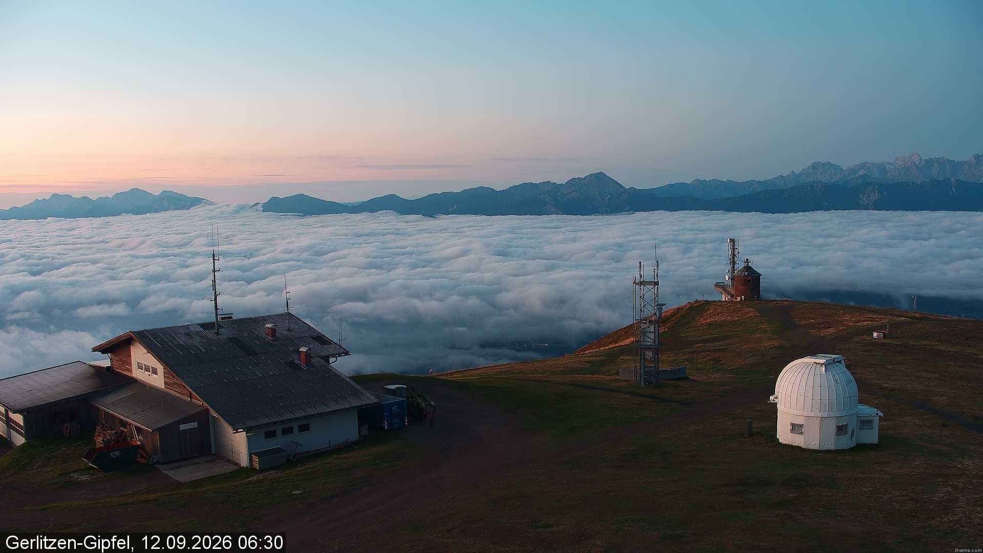 Archiv Foto Webcam Gipfel der Gerlitzen (Kärnten)