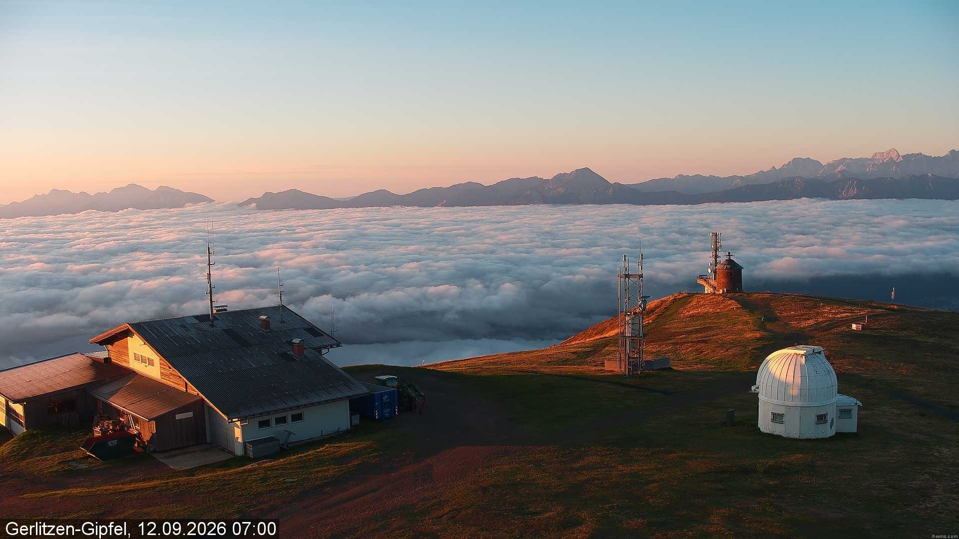 Archiv Foto Webcam Gipfel der Gerlitzen (Kärnten)