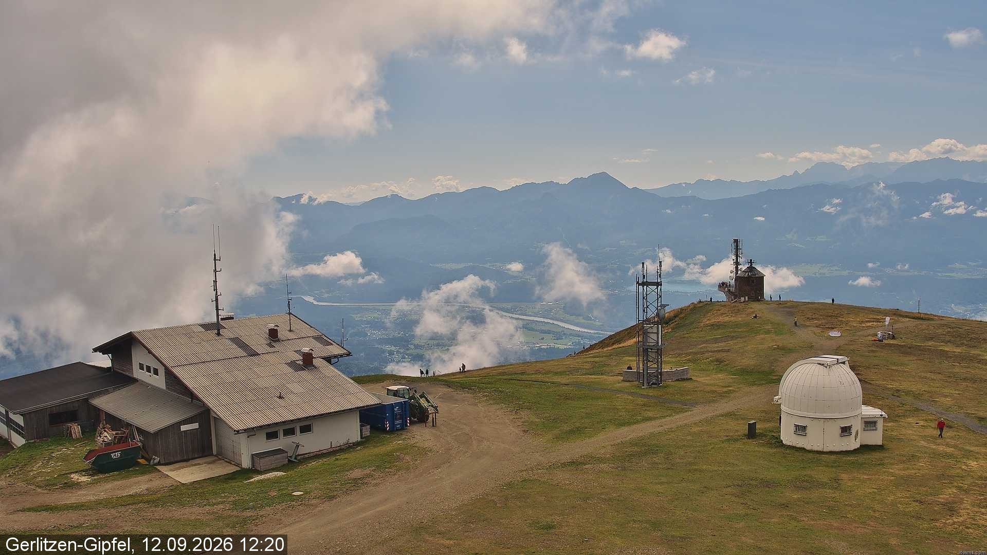 Archiv Foto Webcam Gipfel der Gerlitzen (Kärnten)