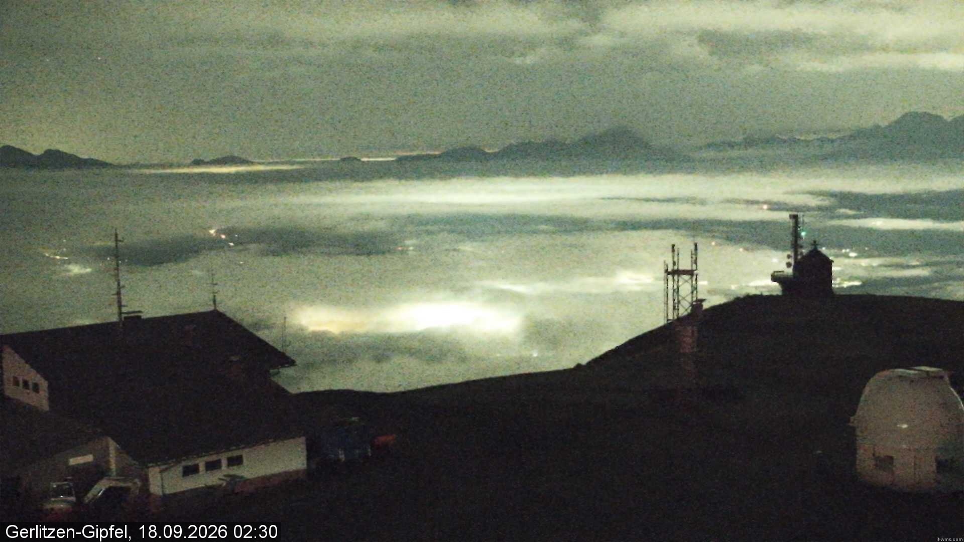 Archiv Foto Webcam Gipfel der Gerlitzen (Kärnten)