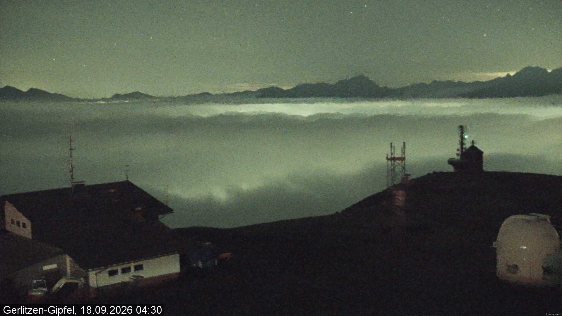 Archiv Foto Webcam Gipfel der Gerlitzen (Kärnten)