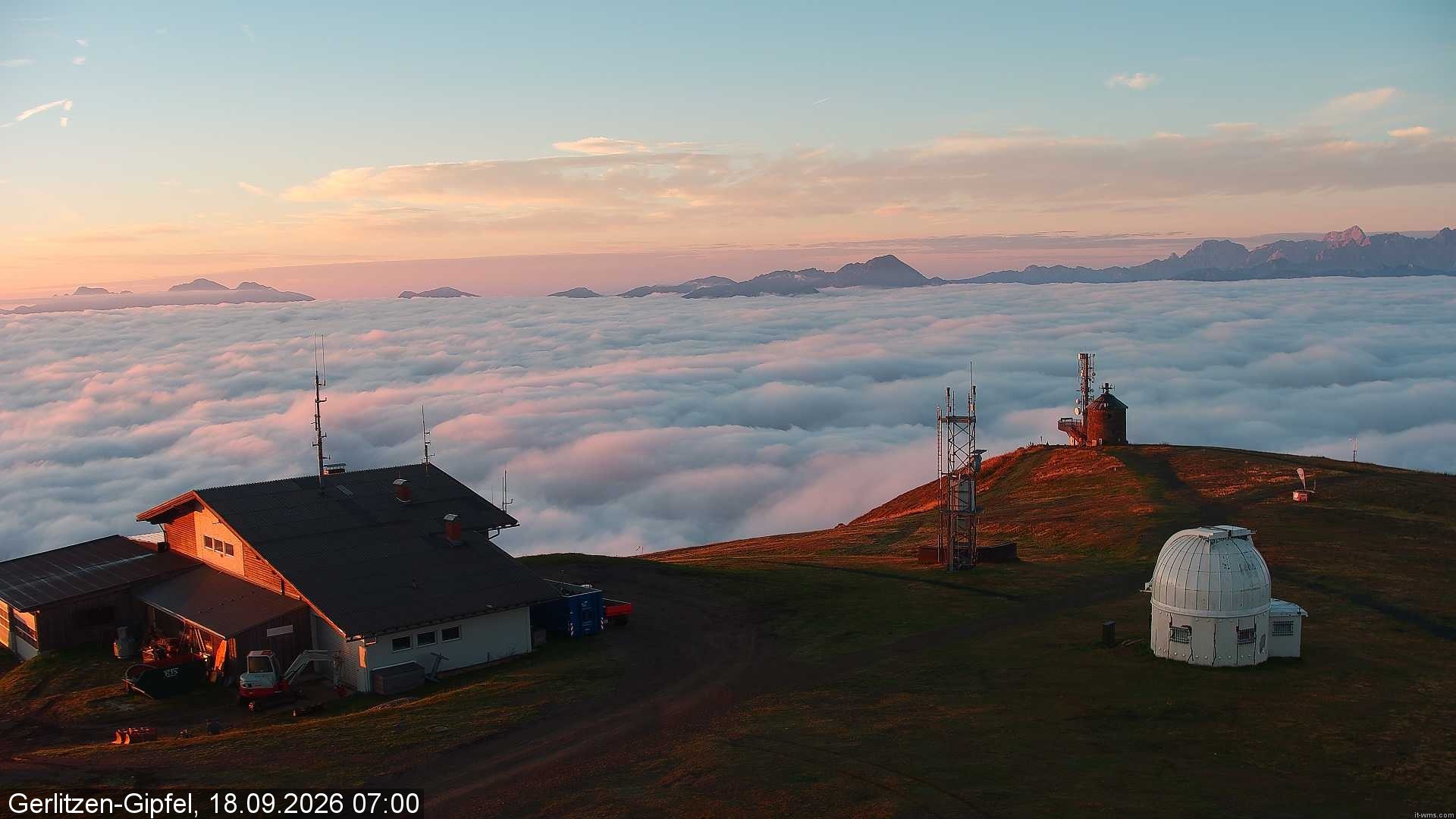 Archiv Foto Webcam Gipfel der Gerlitzen (Kärnten)