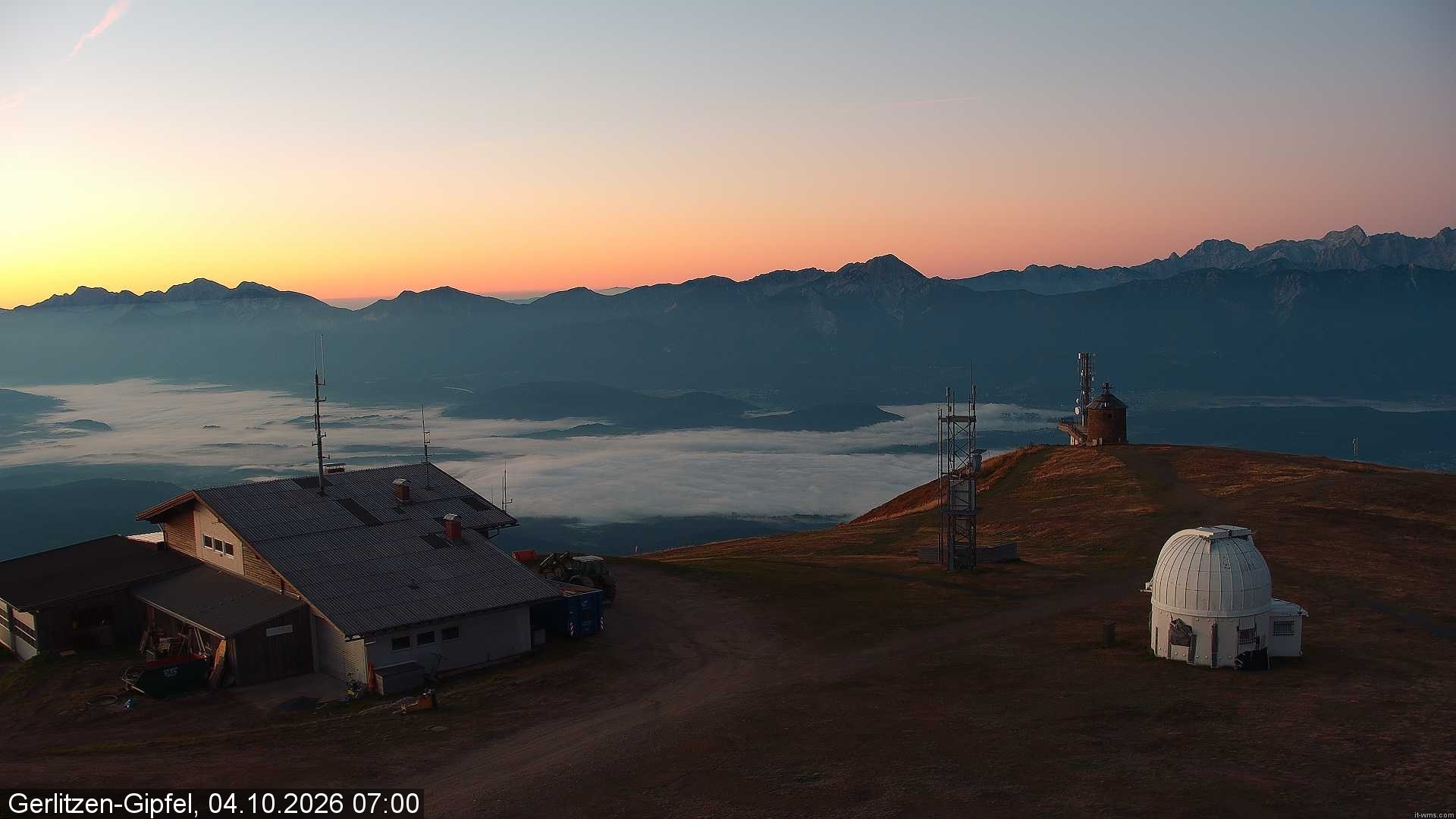 Archiv Foto Webcam Gipfel der Gerlitzen (Kärnten)