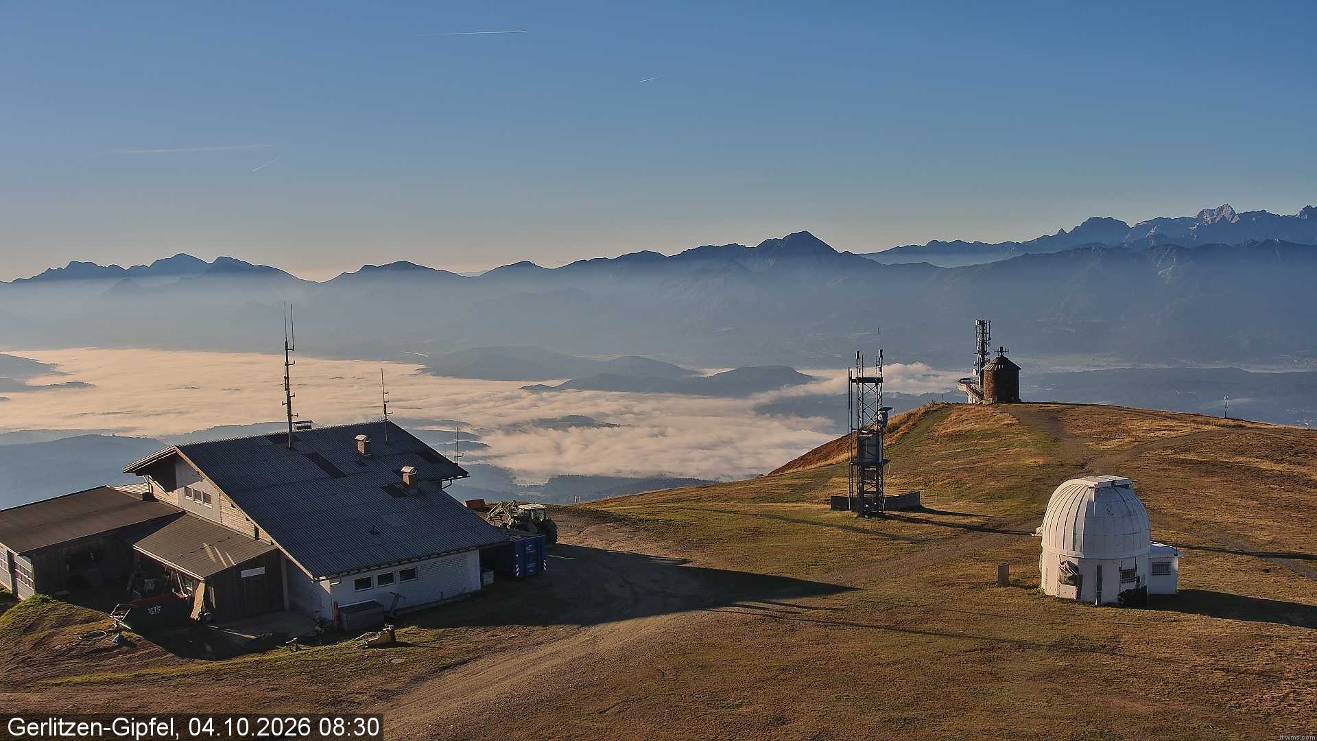 Archiv Foto Webcam Gipfel der Gerlitzen (Kärnten)