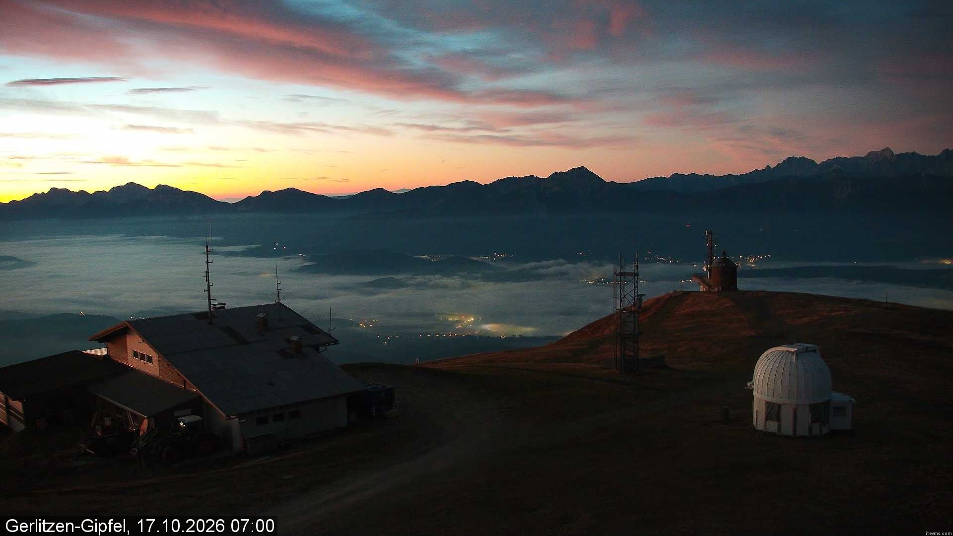 Archiv Foto Webcam Gipfel der Gerlitzen (Kärnten)