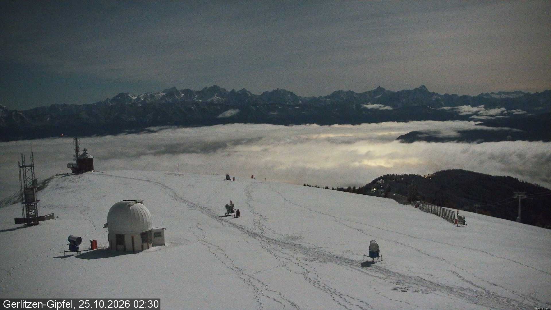 Archiv Foto Webcam Gipfel der Gerlitzen (Kärnten)