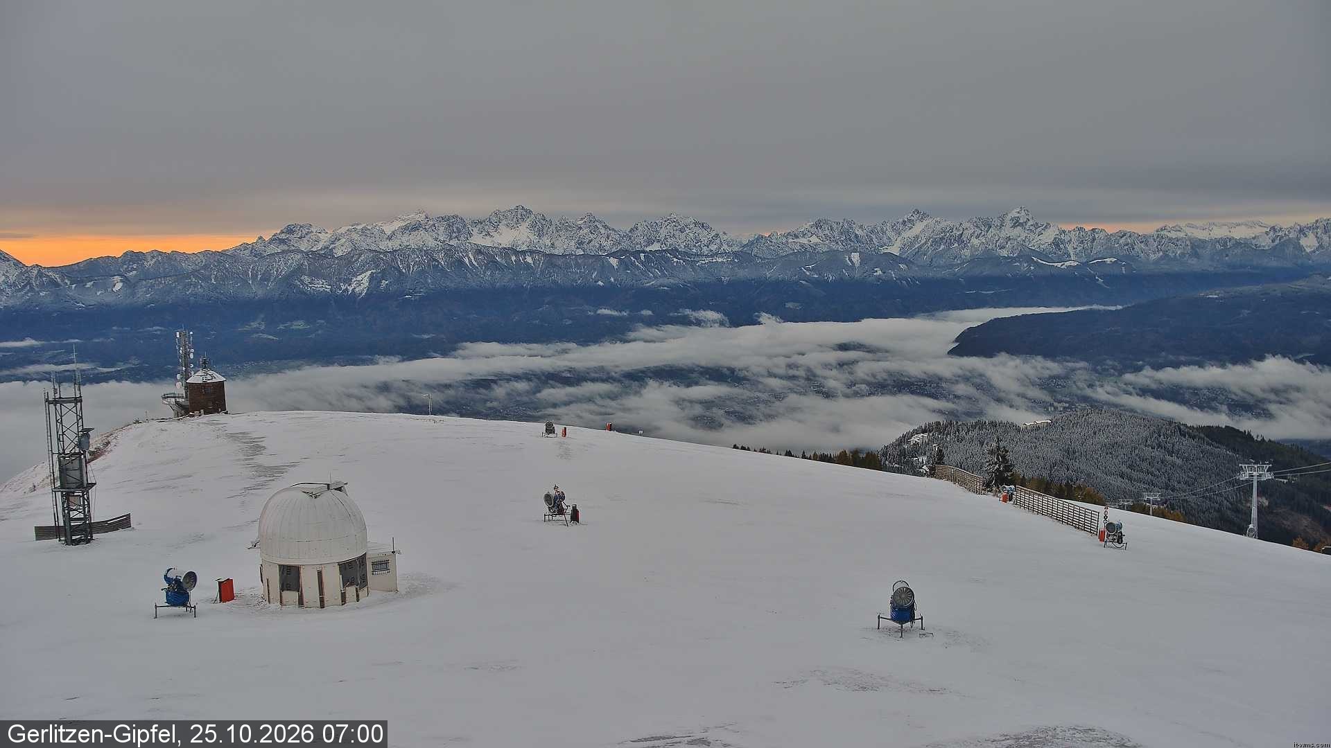 Archiv Foto Webcam Gipfel der Gerlitzen (Kärnten)