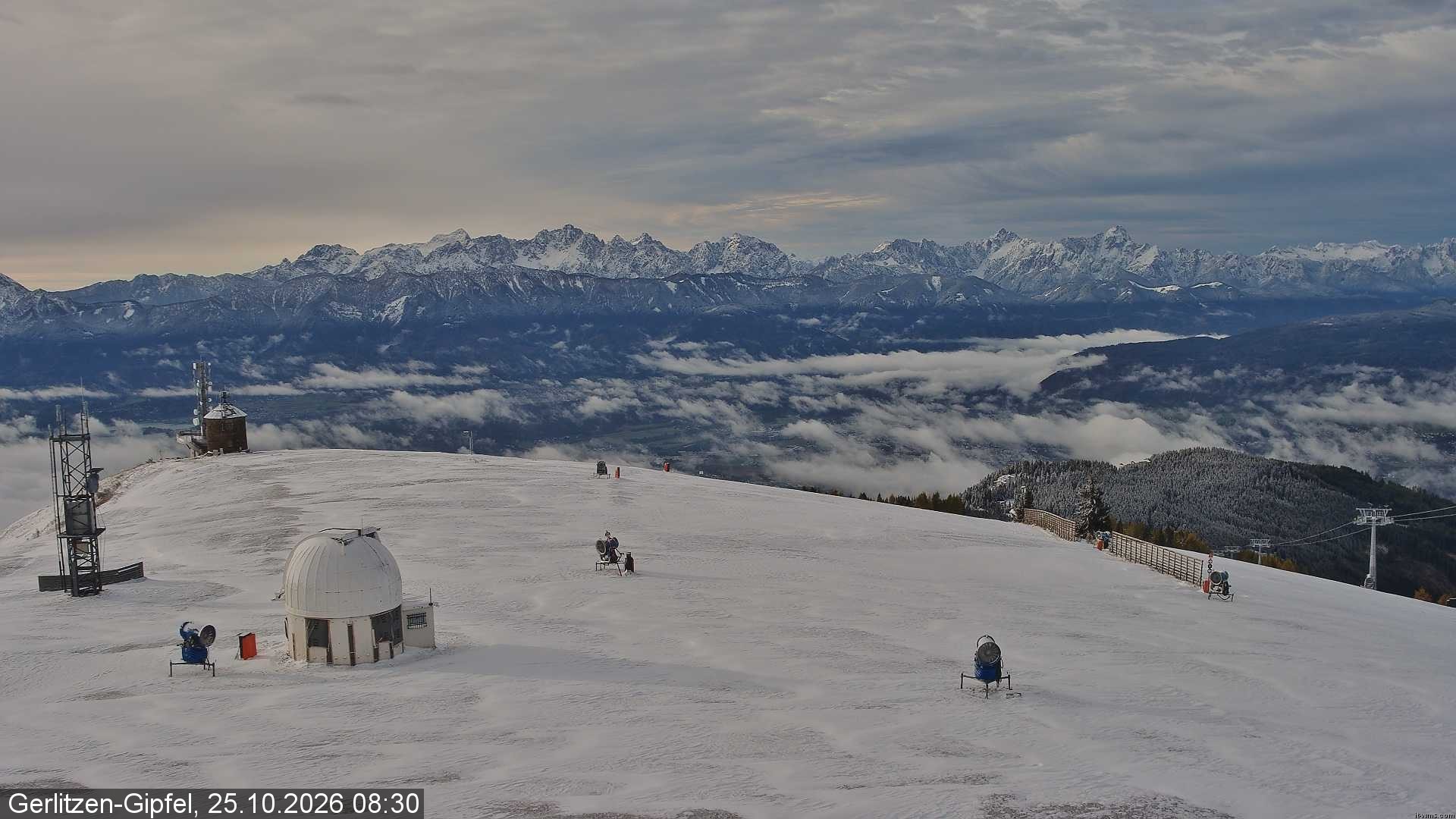 Archiv Foto Webcam Gipfel der Gerlitzen (Kärnten)