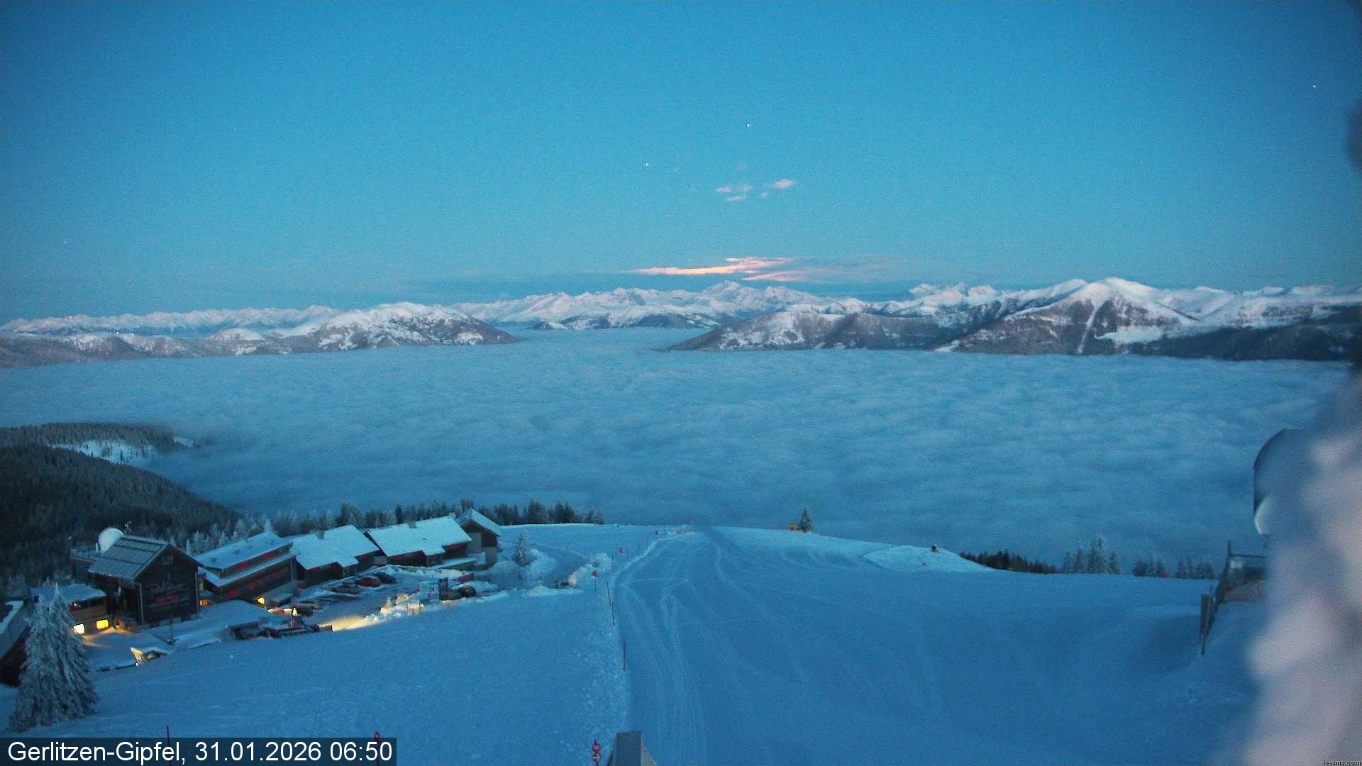 Archiv Foto Webcam Gerlitzen Gipfel: Bergstation 8er Carving Jet