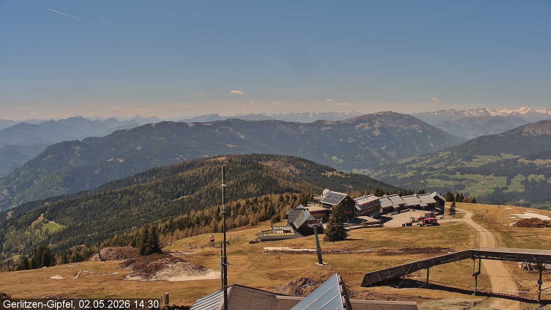 Archiv Foto Webcam Gerlitzen Gipfel: Bergstation 8er Carving Jet