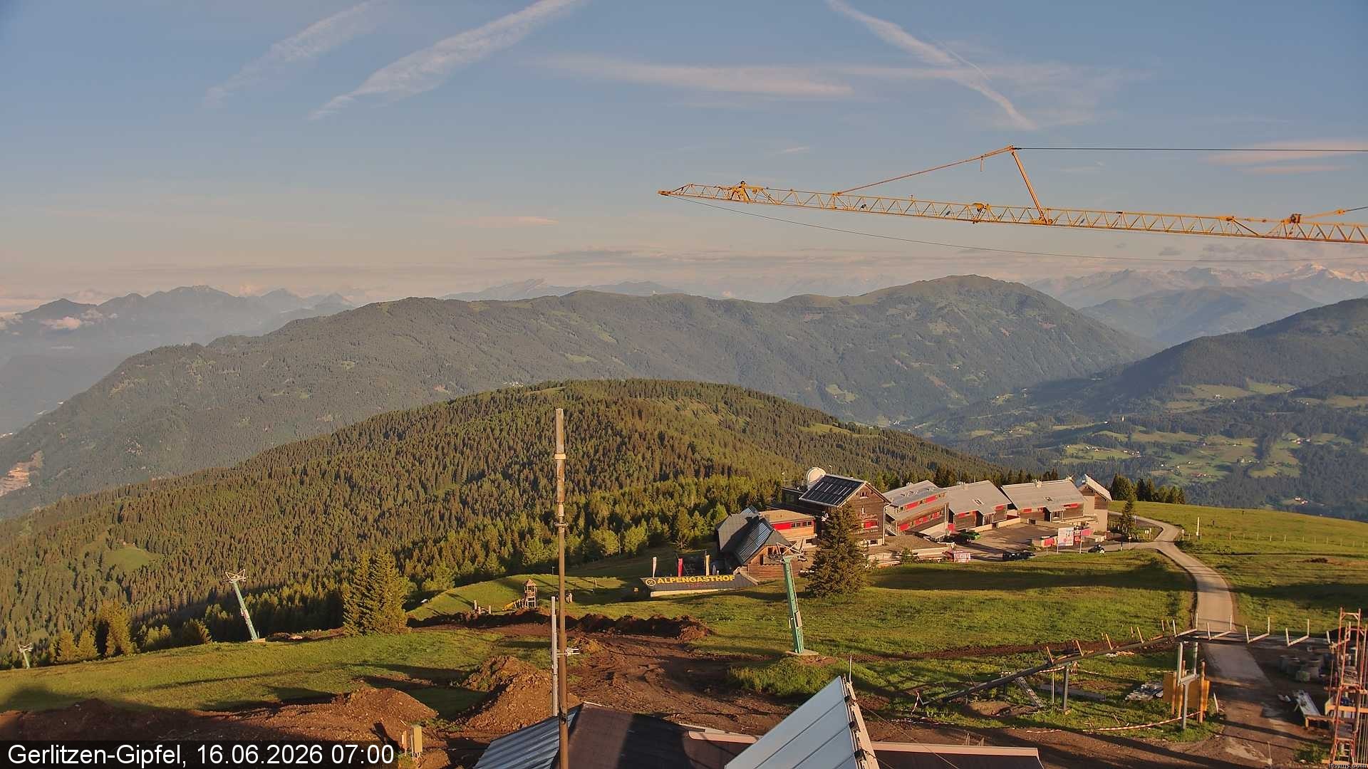 Archiv Foto Webcam Gerlitzen Gipfel: Bergstation 8er Carving Jet