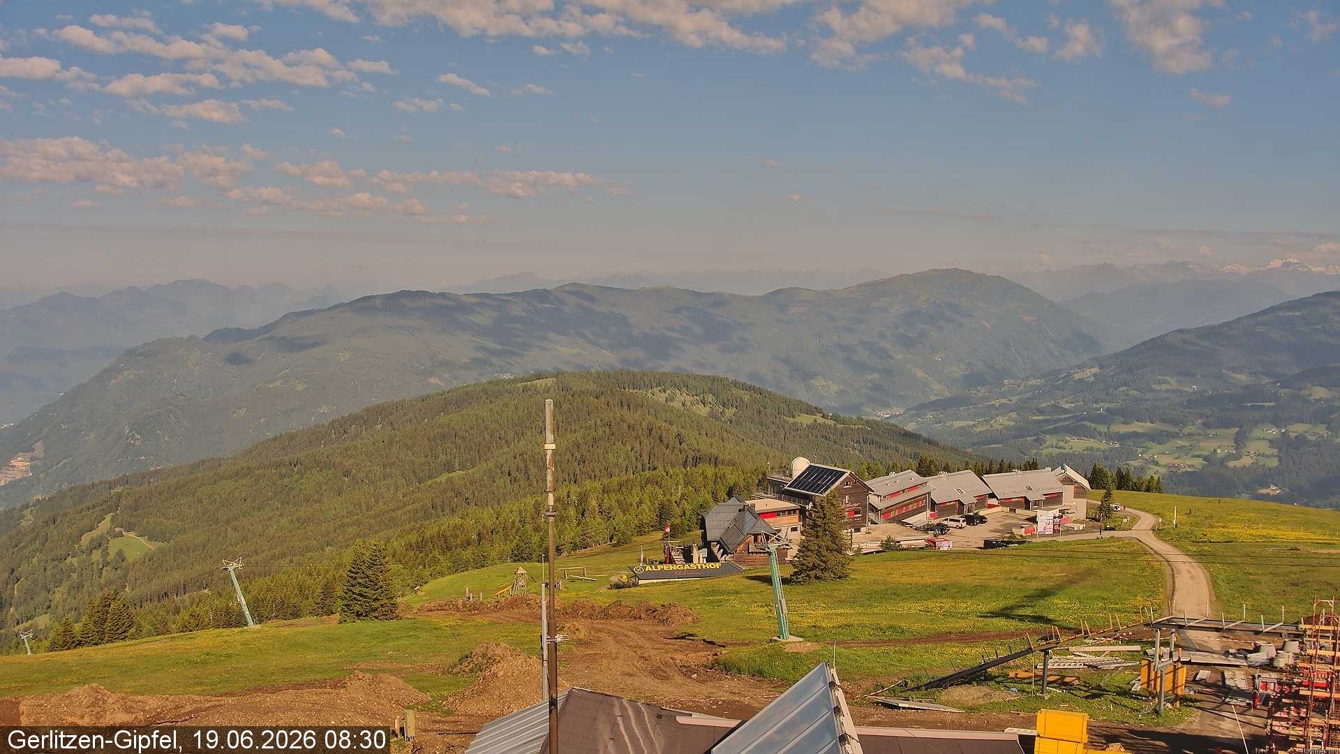 Archiv Foto Webcam Gerlitzen Gipfel: Bergstation 8er Carving Jet