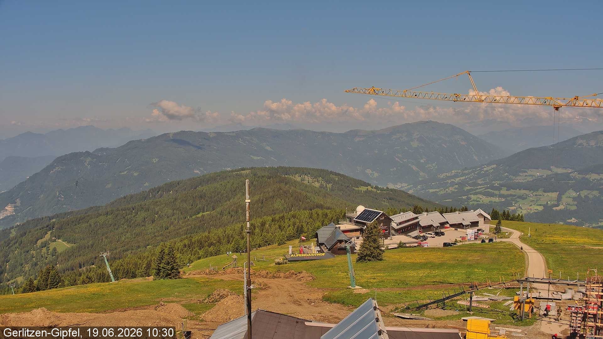 Archiv Foto Webcam Gerlitzen Gipfel: Bergstation 8er Carving Jet
