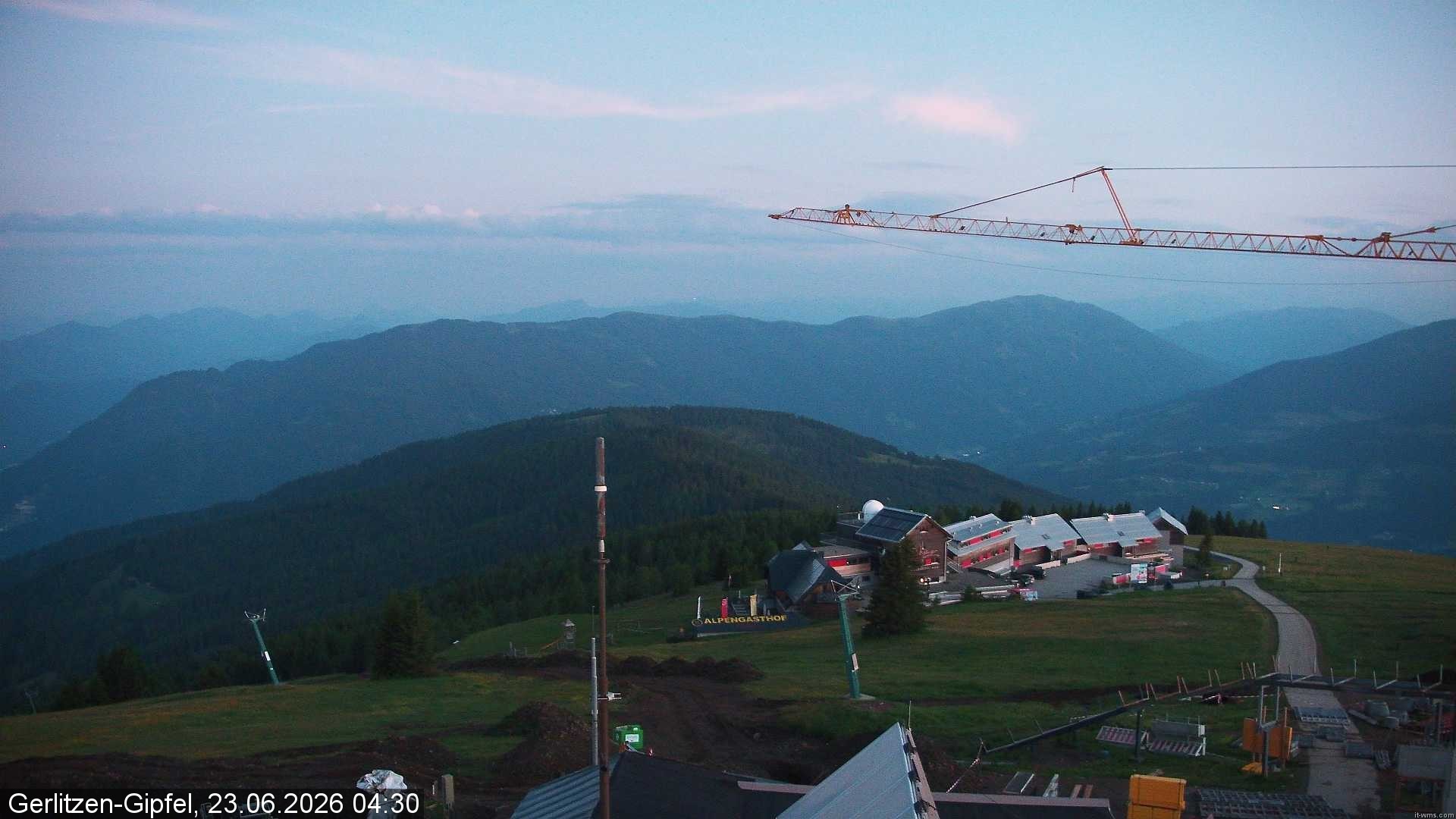 Archiv Foto Webcam Gerlitzen Gipfel: Bergstation 8er Carving Jet