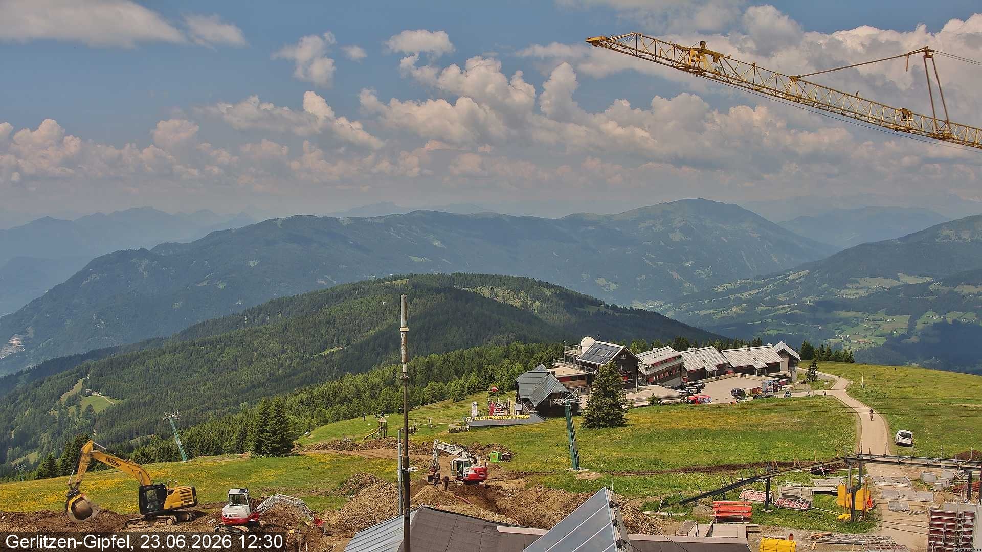 Archiv Foto Webcam Gerlitzen Gipfel: Bergstation 8er Carving Jet