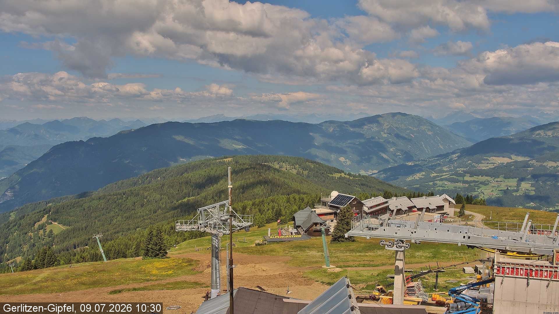 Archiv Foto Webcam Gerlitzen Gipfel: Bergstation 8er Carving Jet