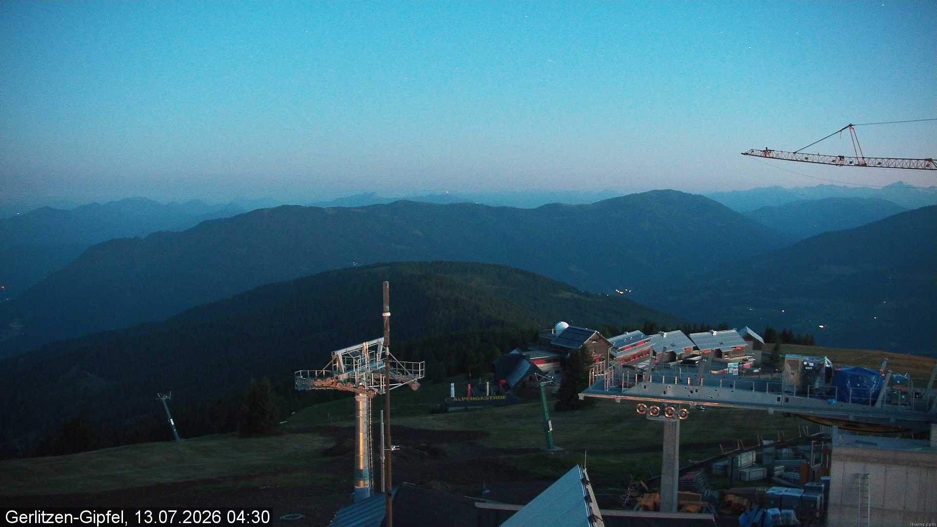 Archiv Foto Webcam Gerlitzen Gipfel: Bergstation 8er Carving Jet