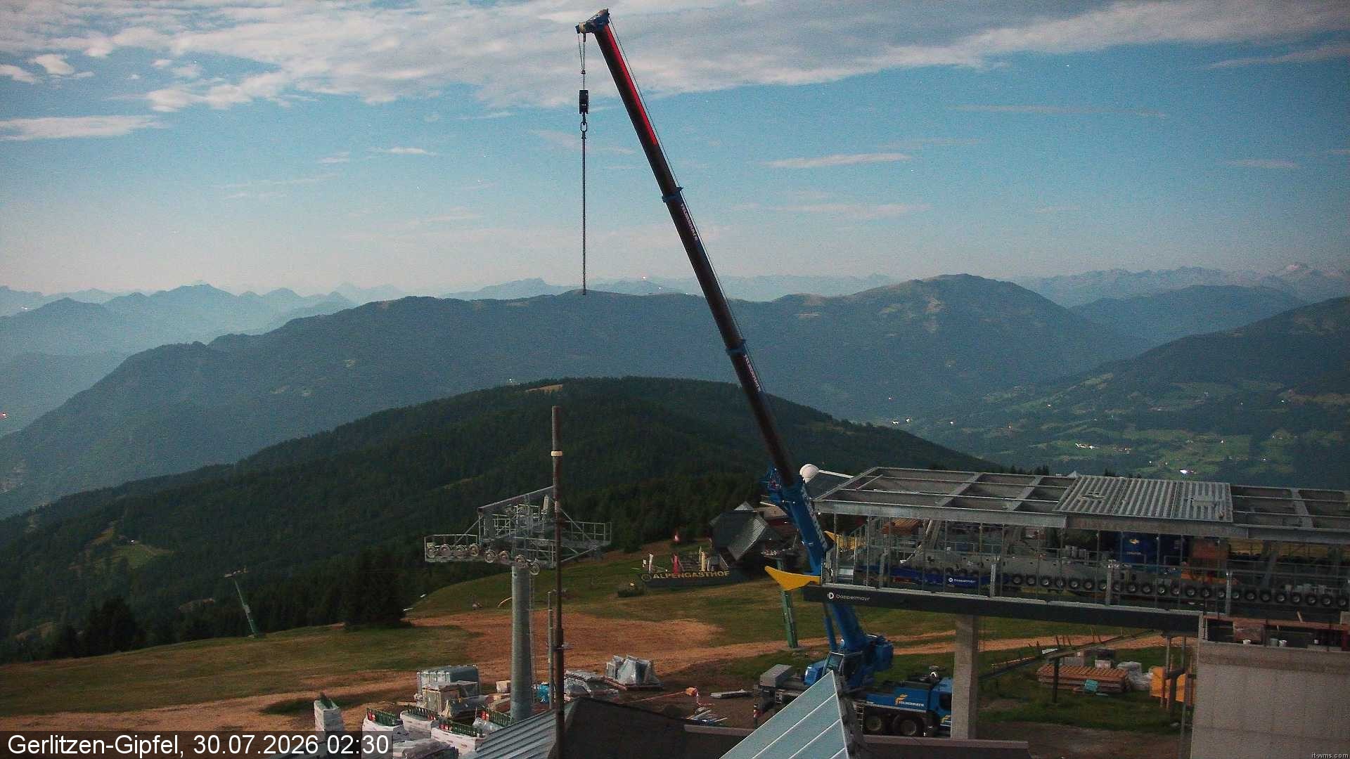 Archiv Foto Webcam Gerlitzen Gipfel: Bergstation 8er Carving Jet