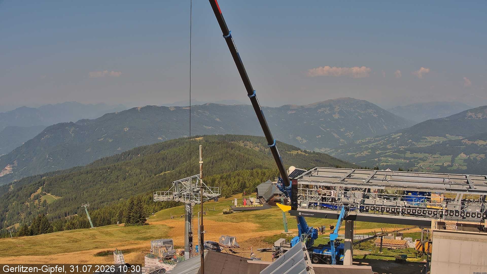 Archiv Foto Webcam Gerlitzen Gipfel: Bergstation 8er Carving Jet