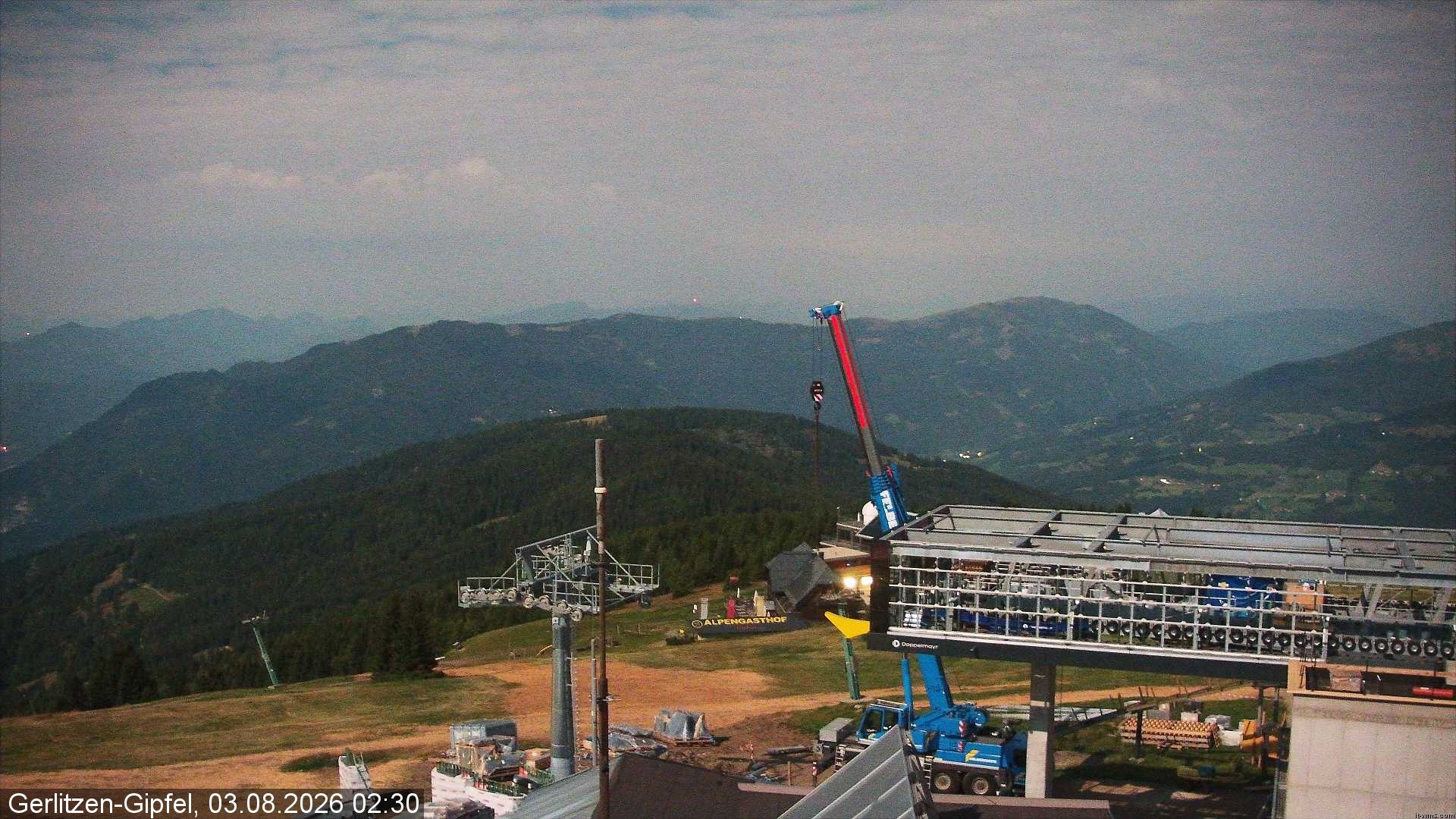 Archiv Foto Webcam Gerlitzen Gipfel: Bergstation 8er Carving Jet