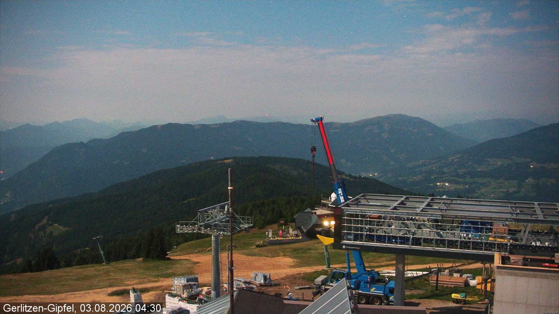 Archiv Foto Webcam Gerlitzen Gipfel: Bergstation 8er Carving Jet