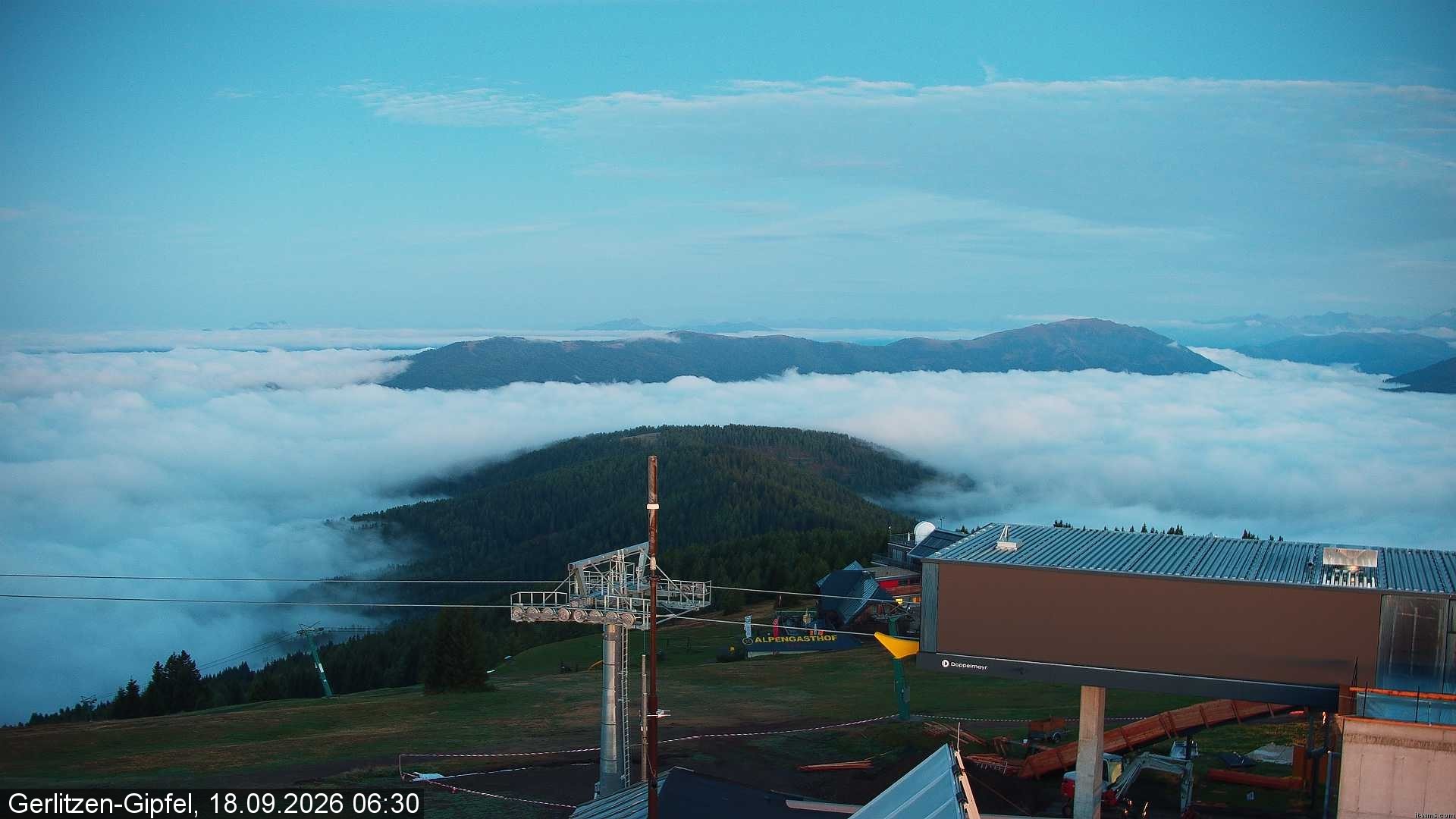 Archiv Foto Webcam Gerlitzen Gipfel: Bergstation 8er Carving Jet