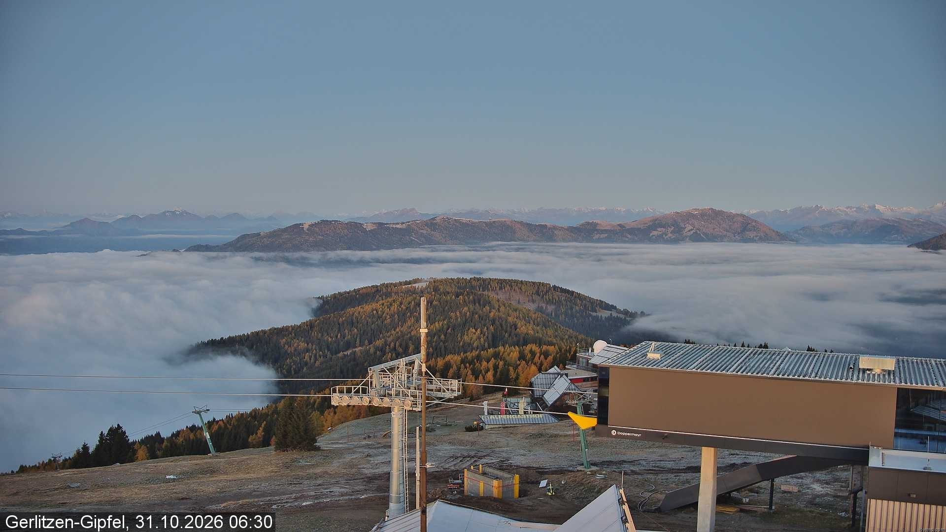 Archiv Foto Webcam Gerlitzen Gipfel: Bergstation 8er Carving Jet
