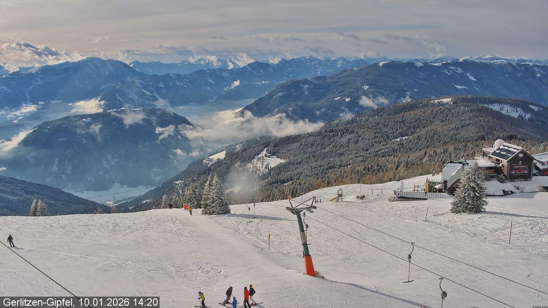 Archiv Foto Webcam Gerlitzen-Gipfel - Alpengasthof