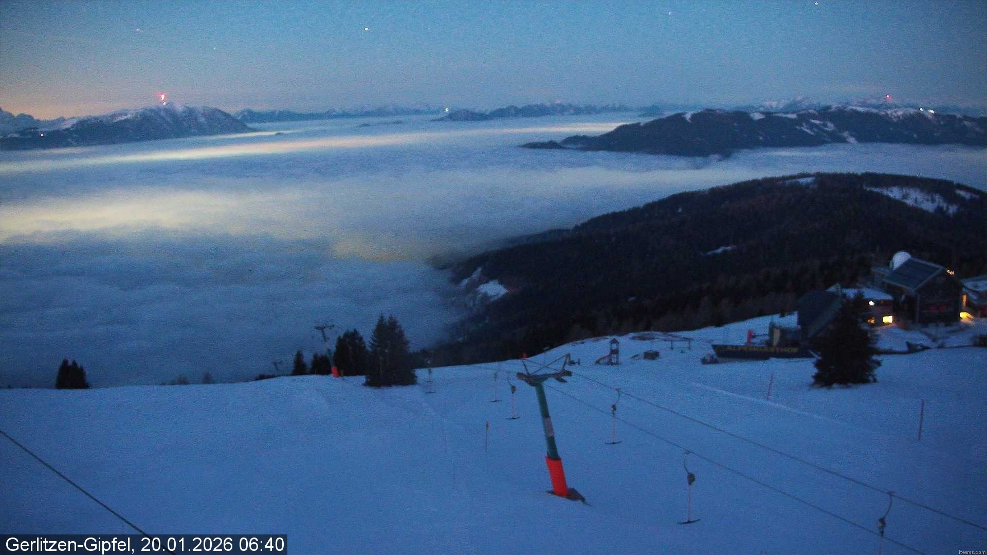 Archiv Foto Webcam Gerlitzen-Gipfel - Alpengasthof