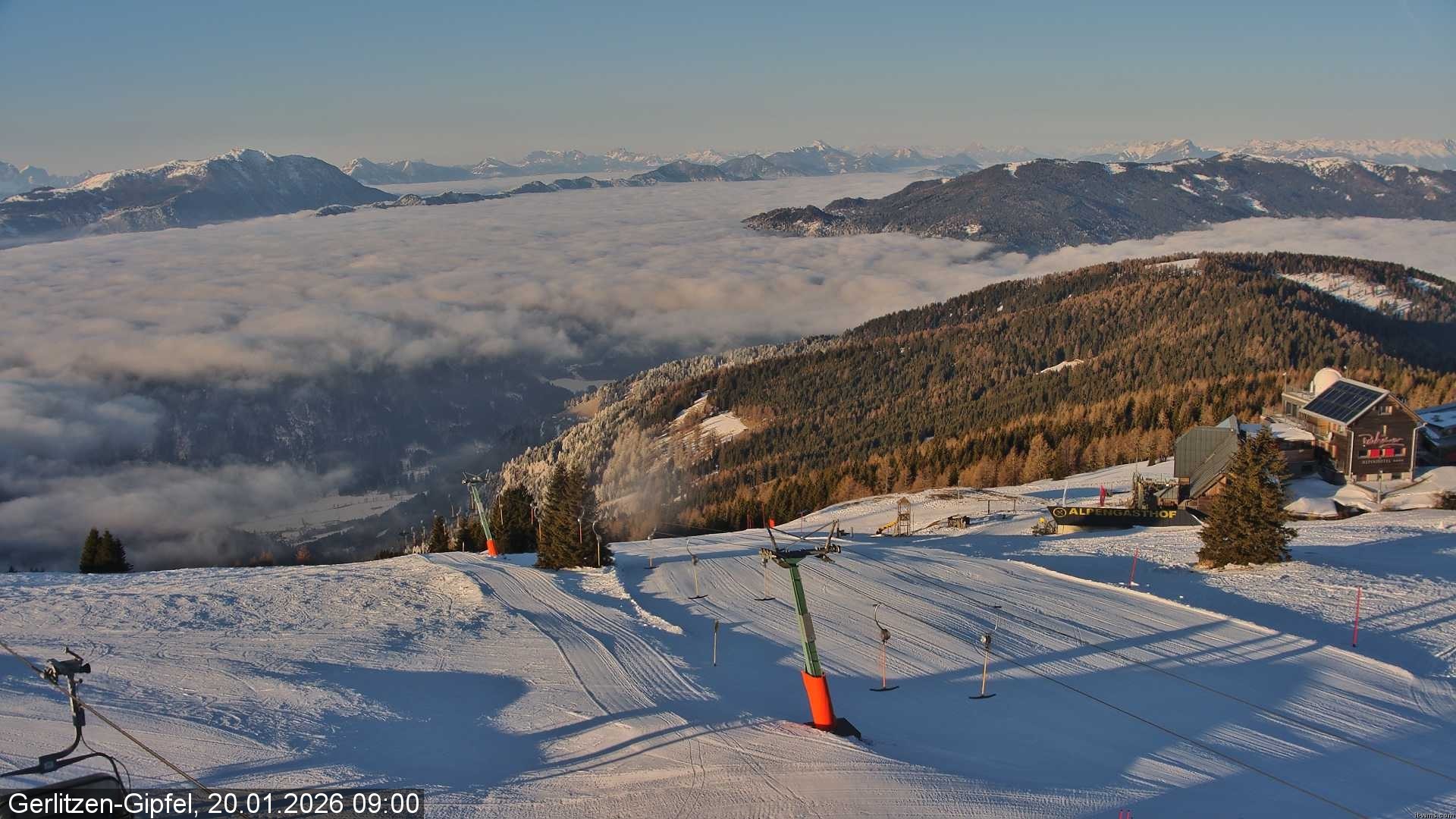 Archiv Foto Webcam Gerlitzen-Gipfel - Alpengasthof